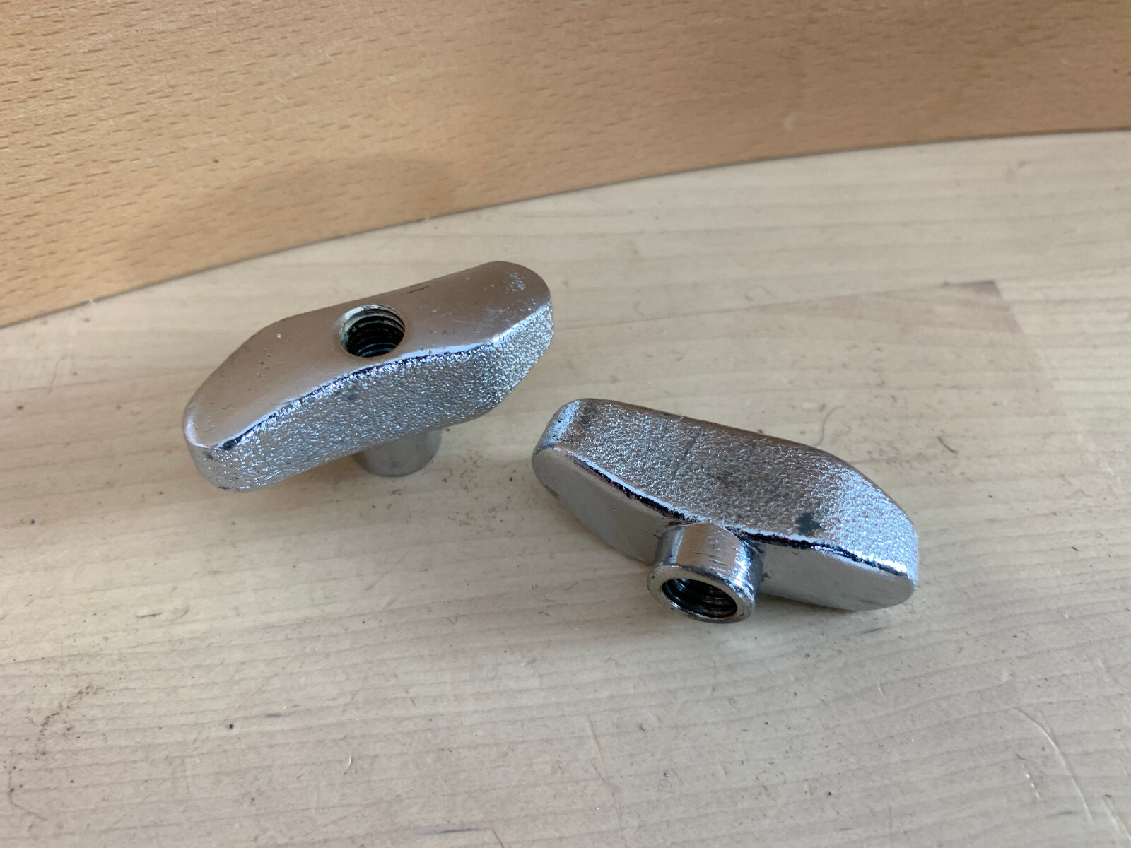 PREMIER Lot of 2x 8MM M8 WING NUT Parts Cymbal Hi-Hat Snare Stand Throne 90s Vtg