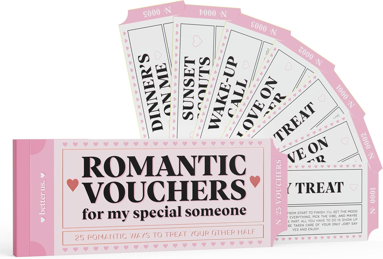 25 Romantic Couples Vouchers – Love Coupons for Him or Her | Thoughtful Gift for