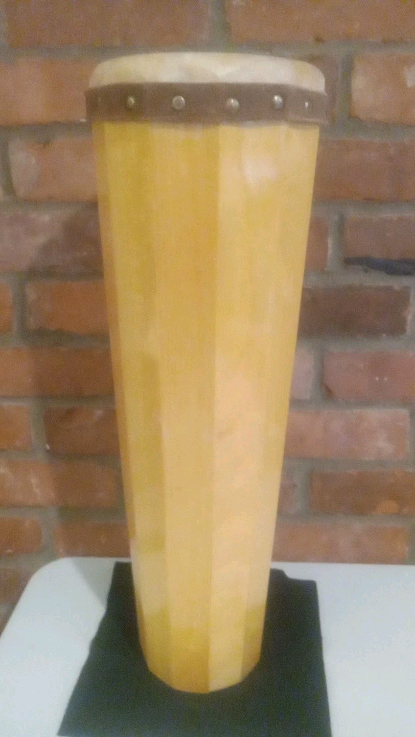 Vtg Mid Century Wooden 20" CONGA Drum, Great Sound!