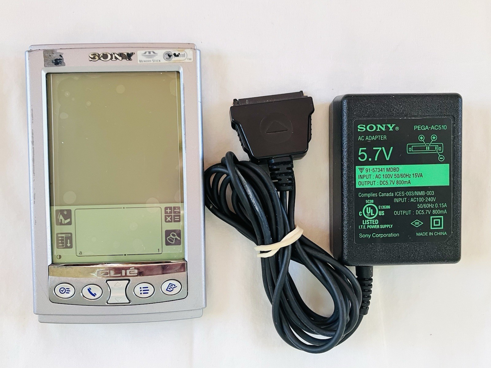 Sony Clie PEG-S320 Palm PDA Organizer Tested Working w/Charger Needs Battery
