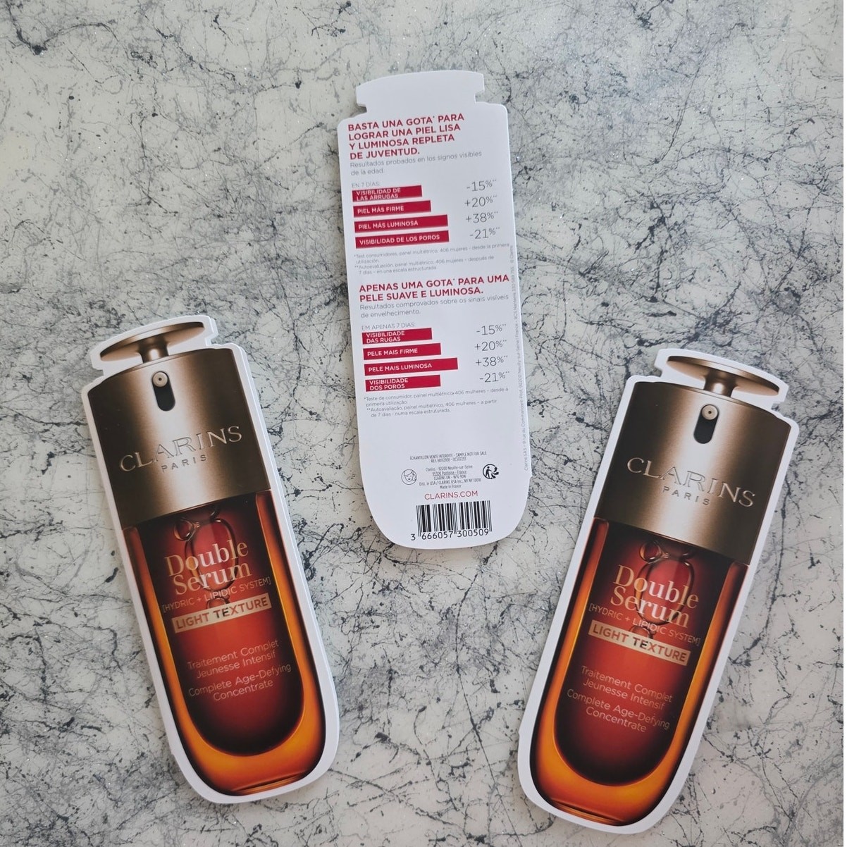 NEW Lot of 20 Clarins Paris double serum sample oil