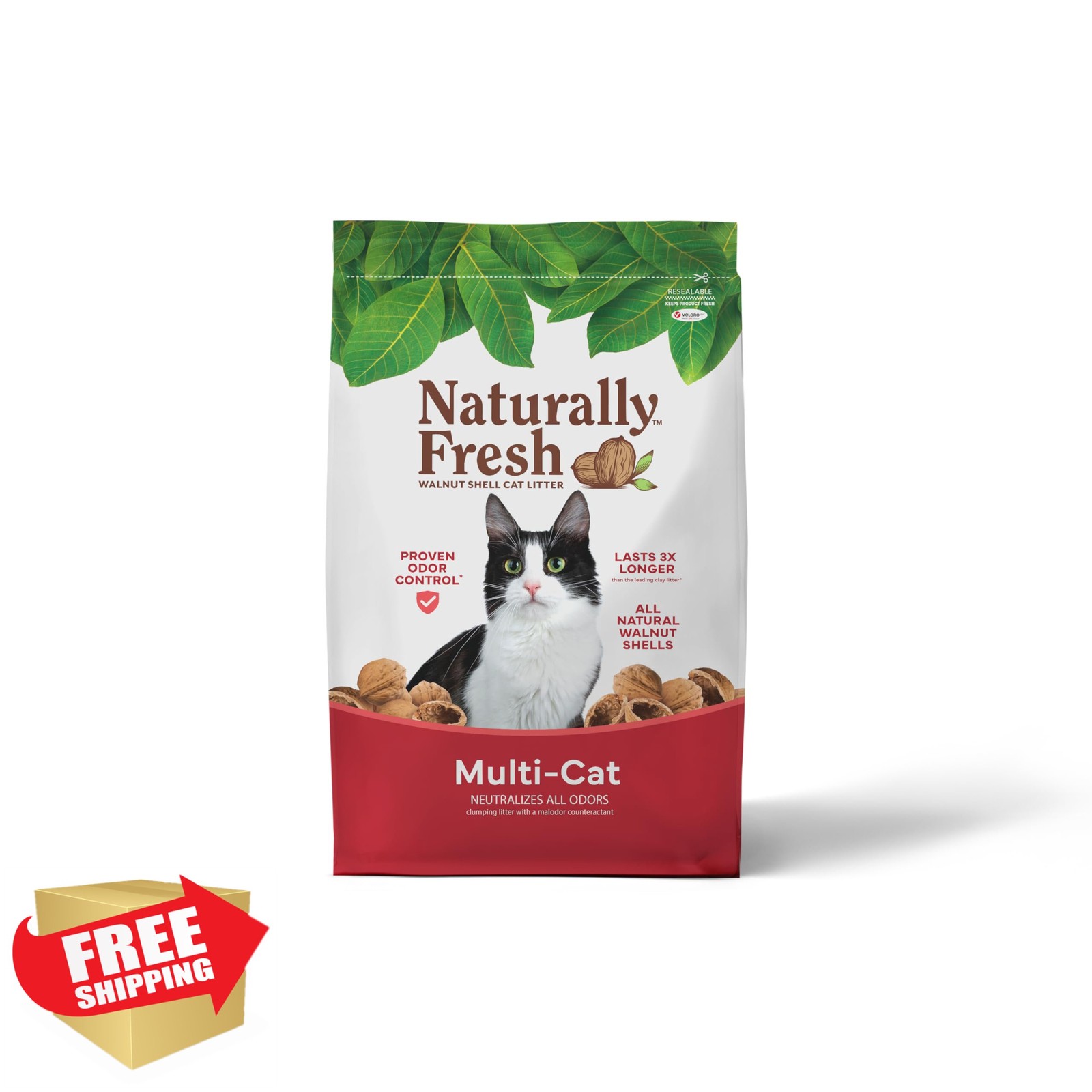 Naturally Fresh Walnut Cat Litter Unscented 30 Lbs