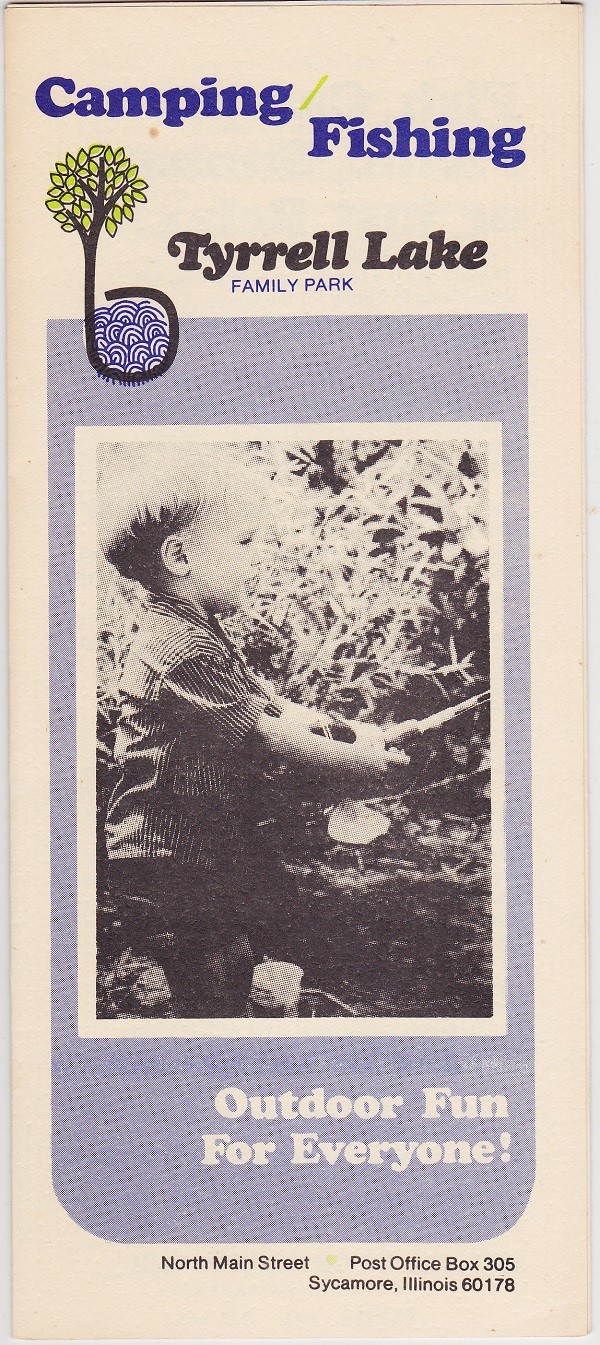 c1973 Tyrrell Lake Family Park Sycamore Illinois Brochure