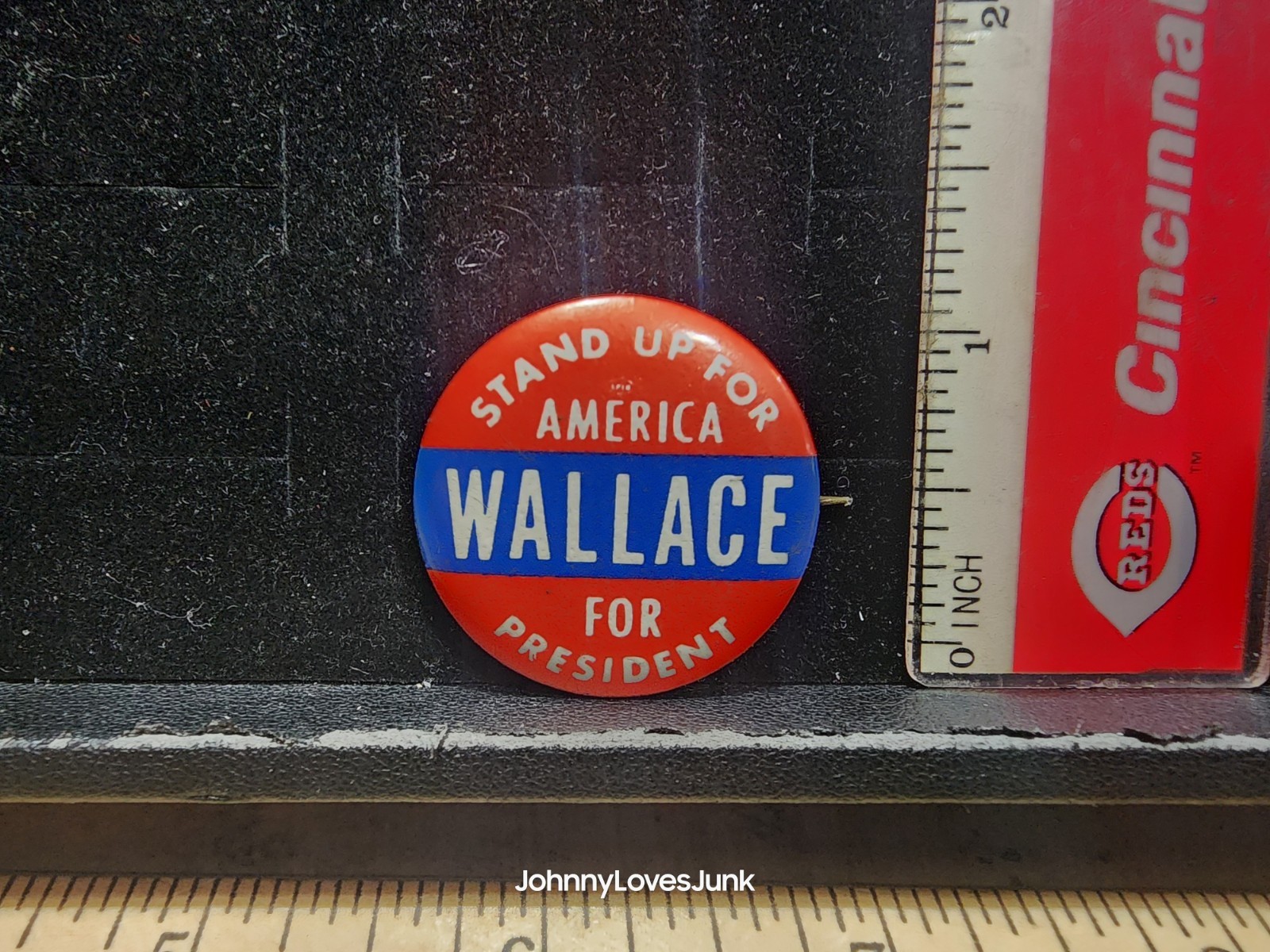 Vintage George Wallace Presidential Political Pinback Button Used