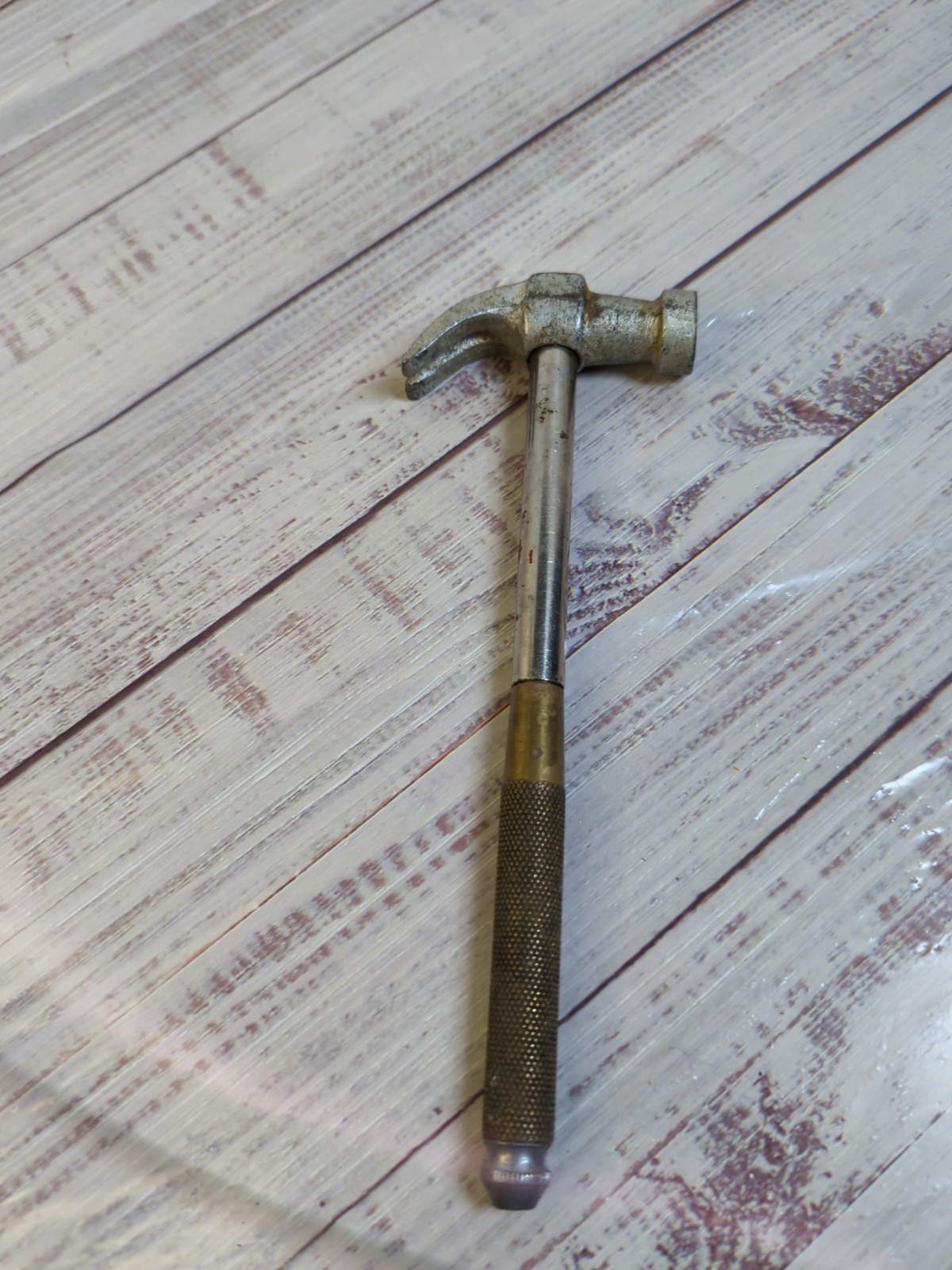 Vintage GAM Claw Hammer 5-in-1 Nested Flathead Screwdrivers, USA, Steel, Brass 8