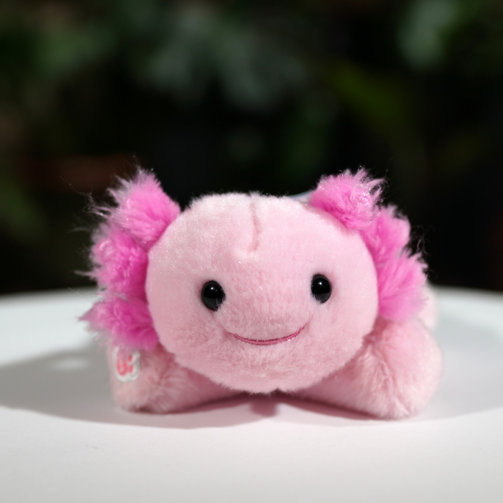 NEW Build A Bear Workshop 7" MINI BEANS Pink Axolotl Animal Plush Toy - NWT
