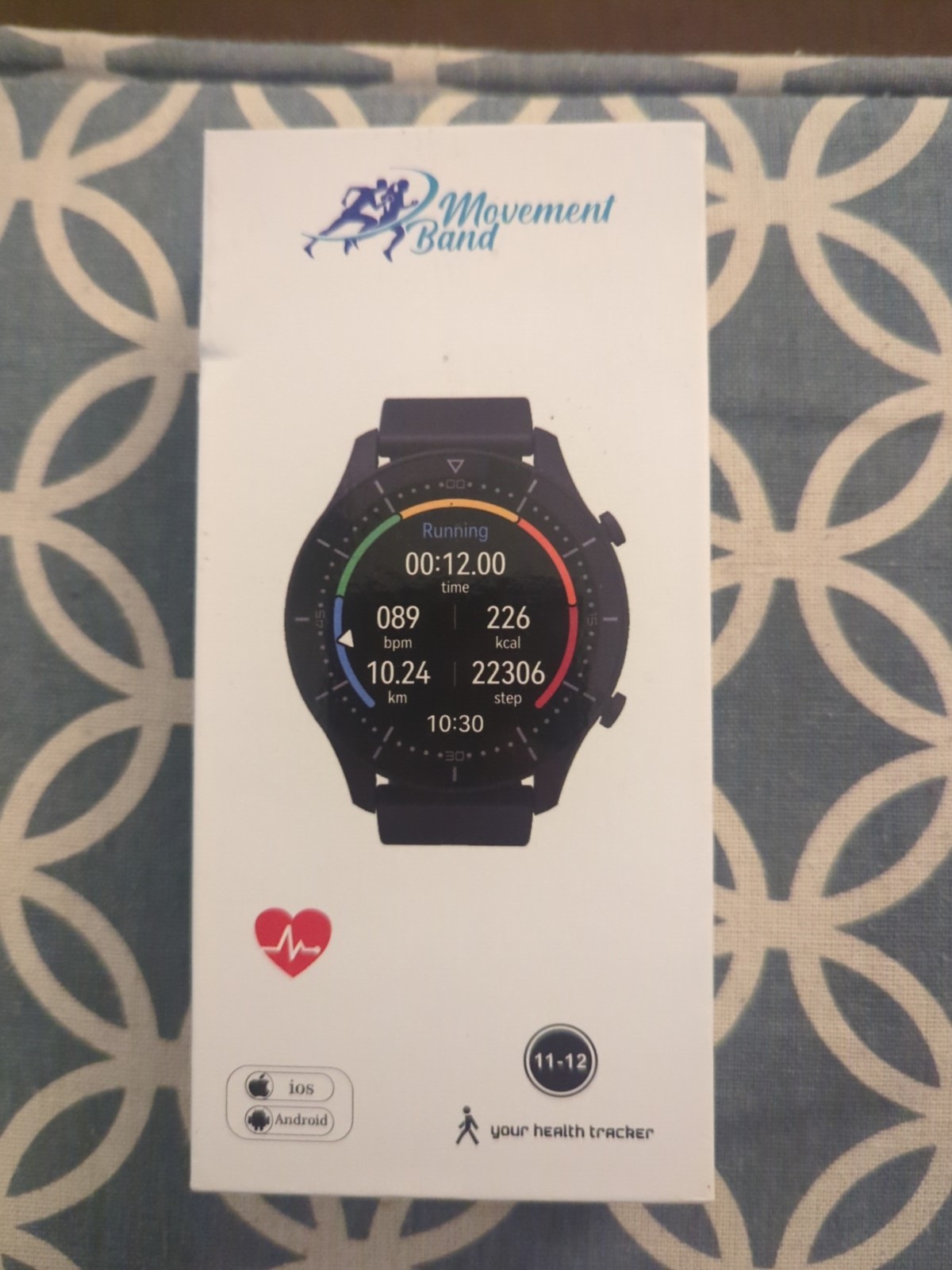 Movement Band Smartwatch And Health Tracker Pedometer  Reminder Music Sleep