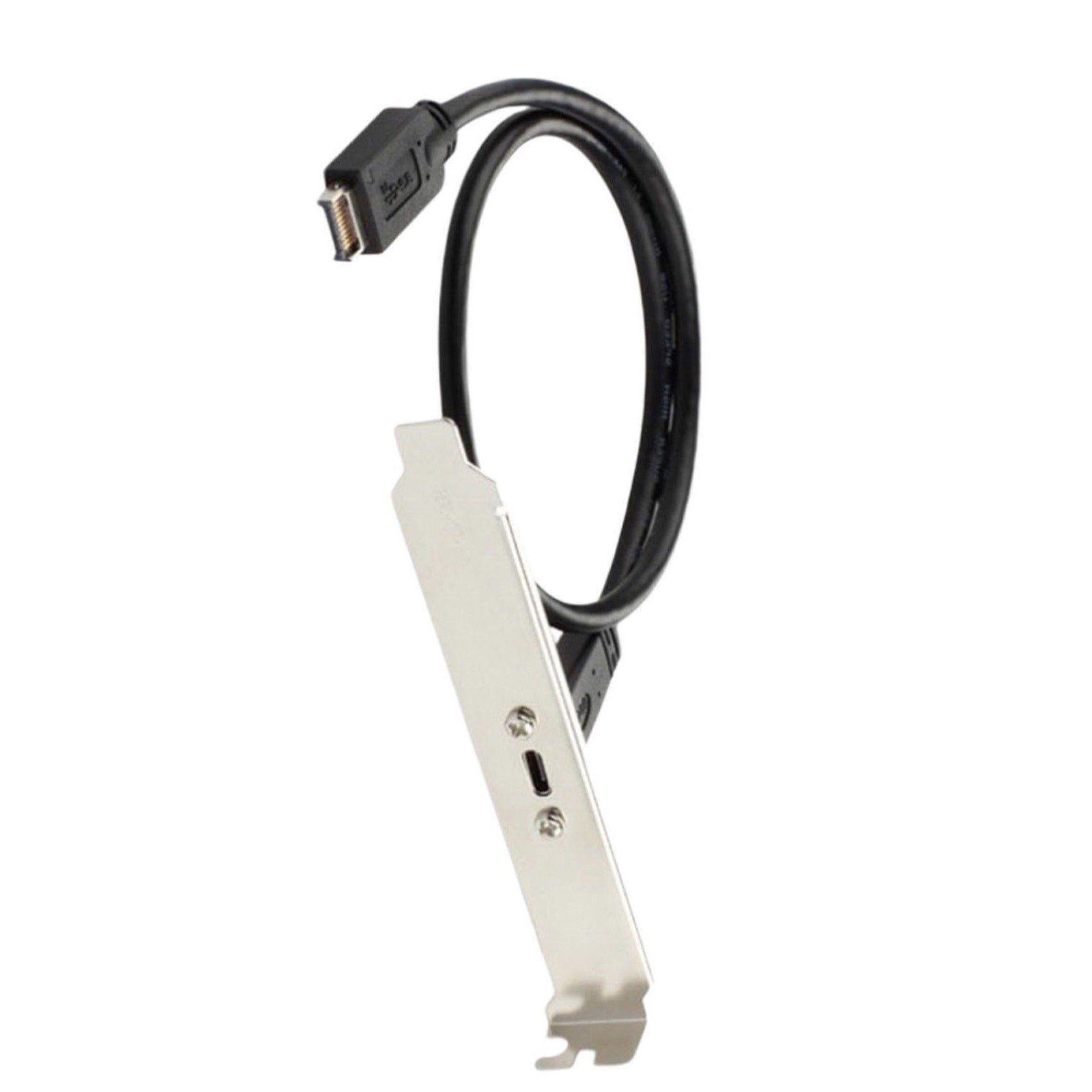 Plastic + Metal Plug & Play Type E PCI-E to Type C Female Cable Extension Wire