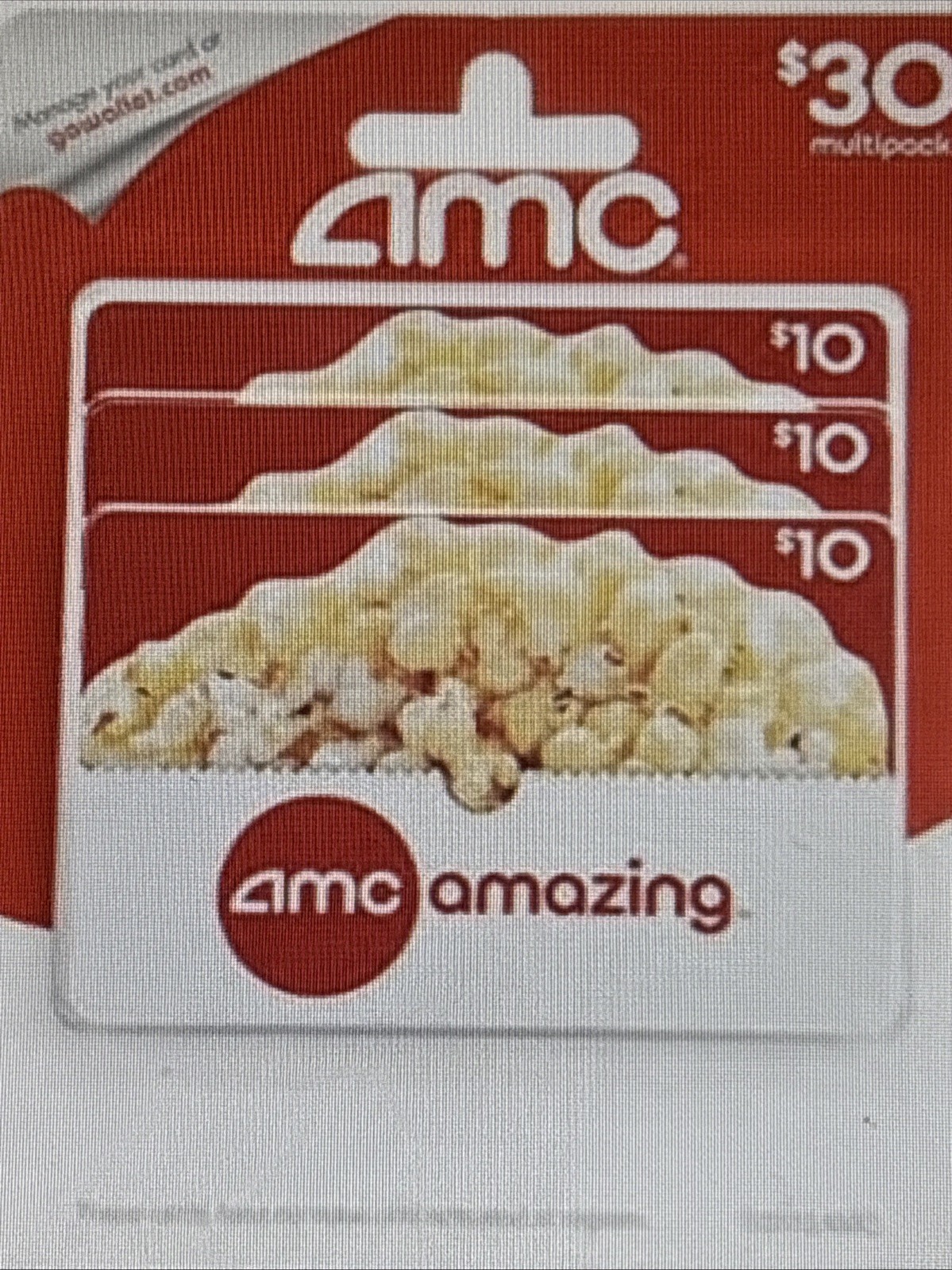 AMC Theatres $  30 / I will send you the code when you pay.
