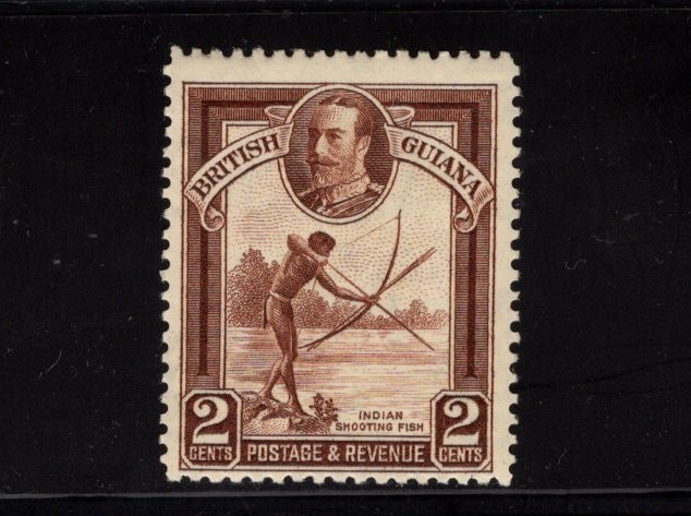 British Guiana 1934 2c Indian Fishing Bow and Arrow Archery MLH SG 289 SC 211