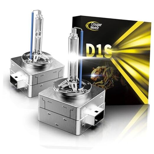  Fog Bulb 6000K with Metal Stents Base, Plug and Play, D1S 6000K-Diamond White