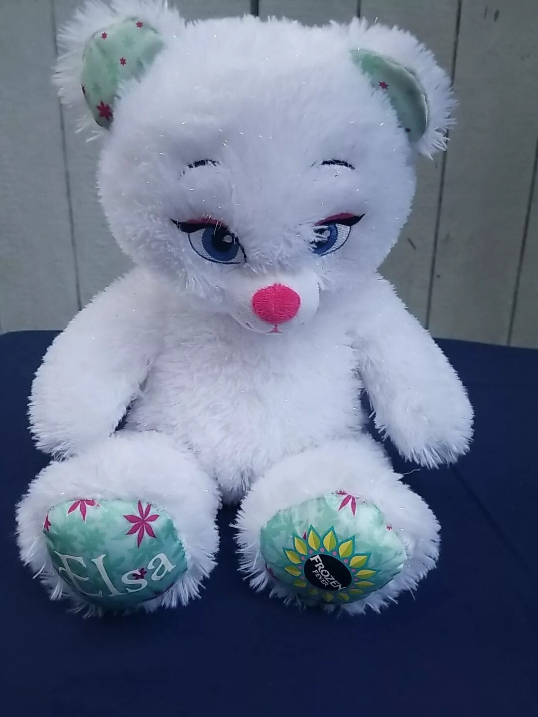 Build A Bear BAB Disney Fever Elsa Sparkley Plush, 17"