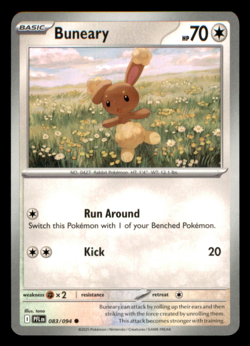 Buneary Common ME02: Phantasmal Flames 083/094 NM Normal Pokemon