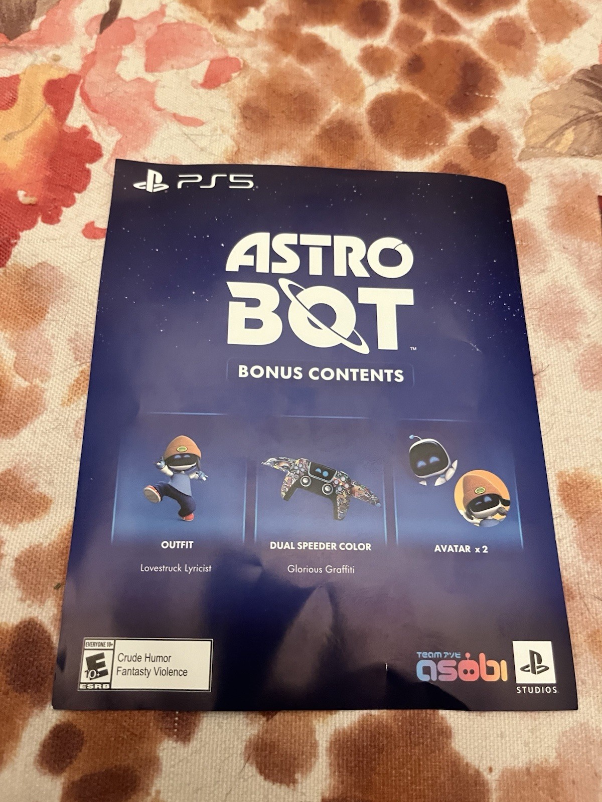 Astro Bot - Sony PlayStation 5, Digital Code For DLC- PS5 NO GAME