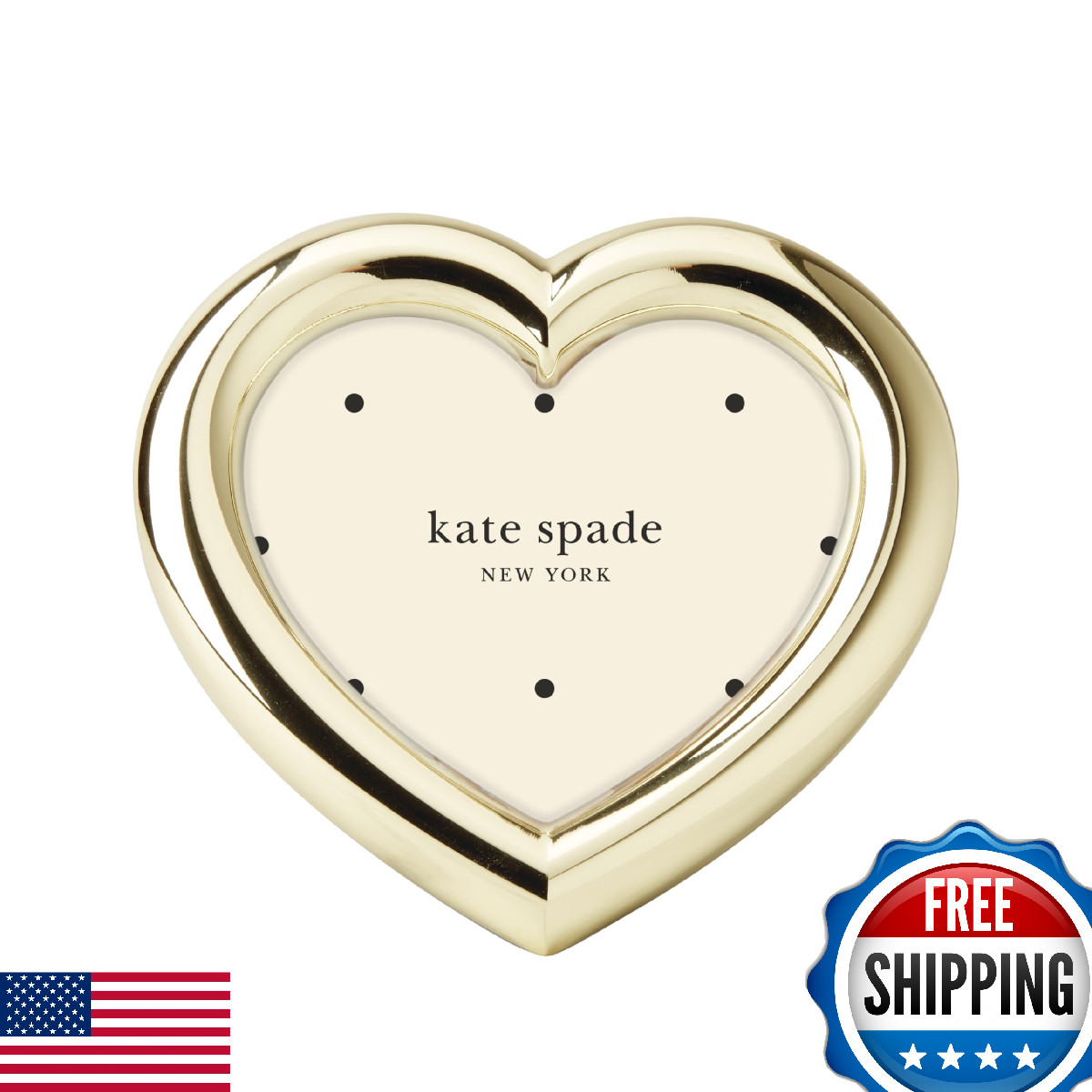 Kate Spade New York Charmed Life Gold Heart Frame Picture