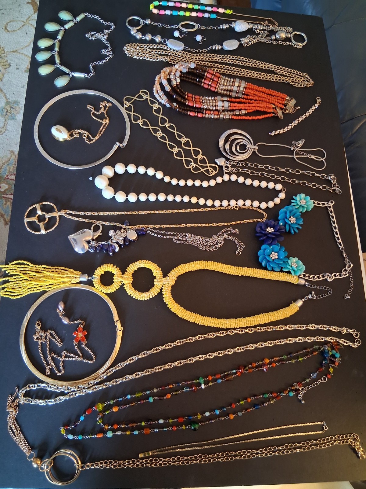 Fashion Jewelry Mixed Lot Necklace Bracelet Pendant Earrings Multicolor Metal