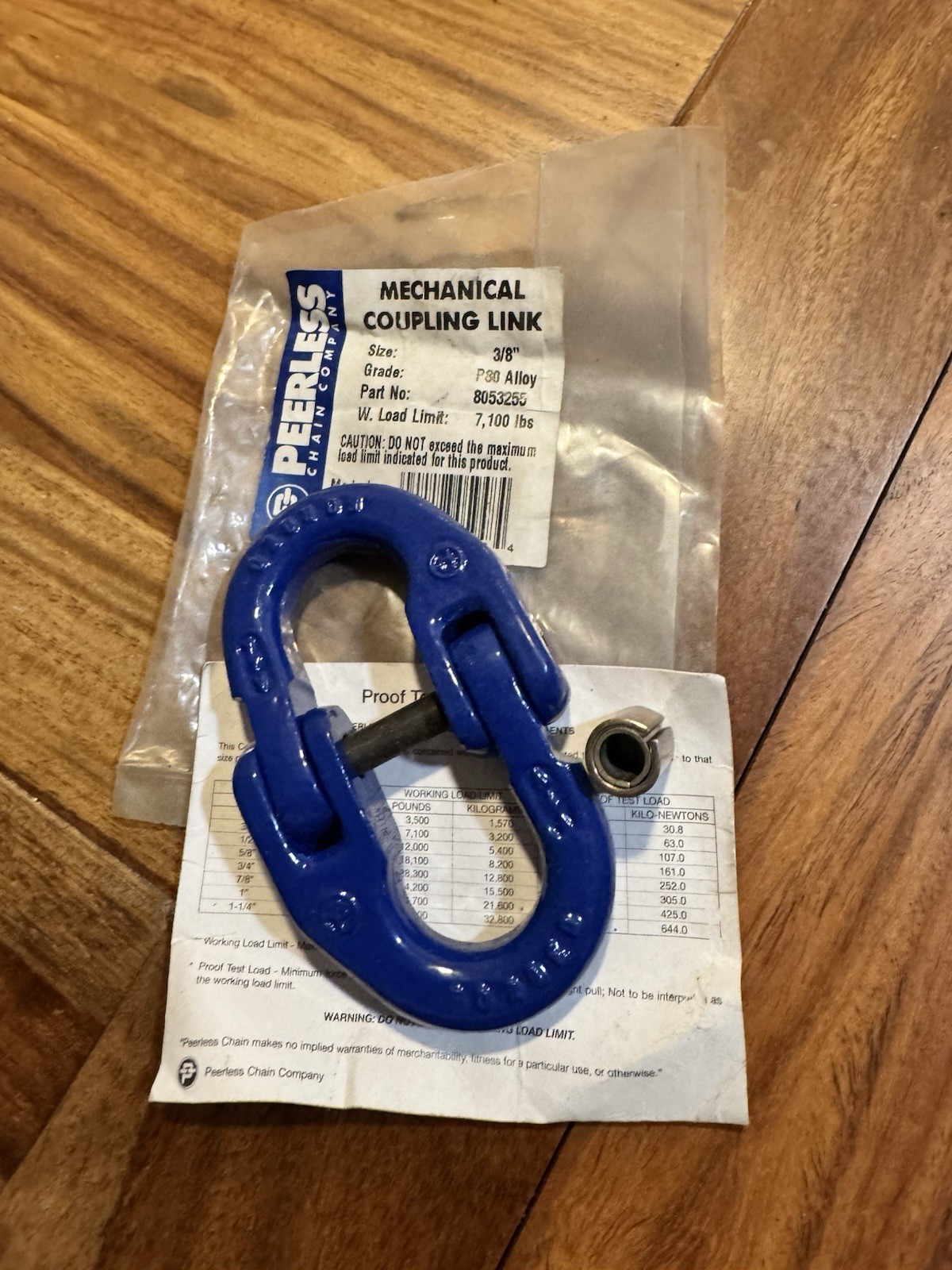 New Peerless 3/8" Mechanical Coupler Link Grade 8