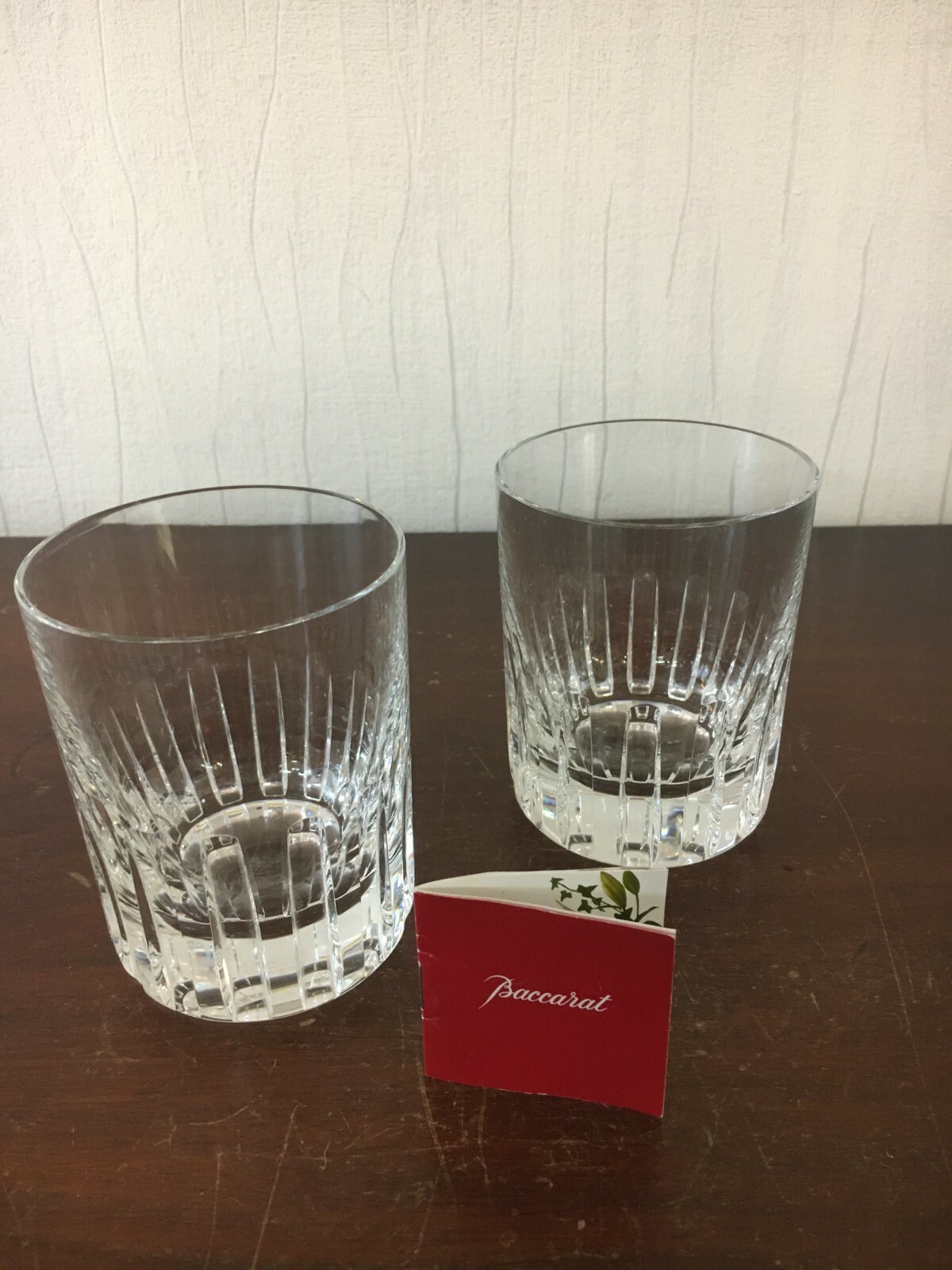 12 Rotary Crystal Whisky Glasses From Baccarat H:9 Cm (Price Per Unit)