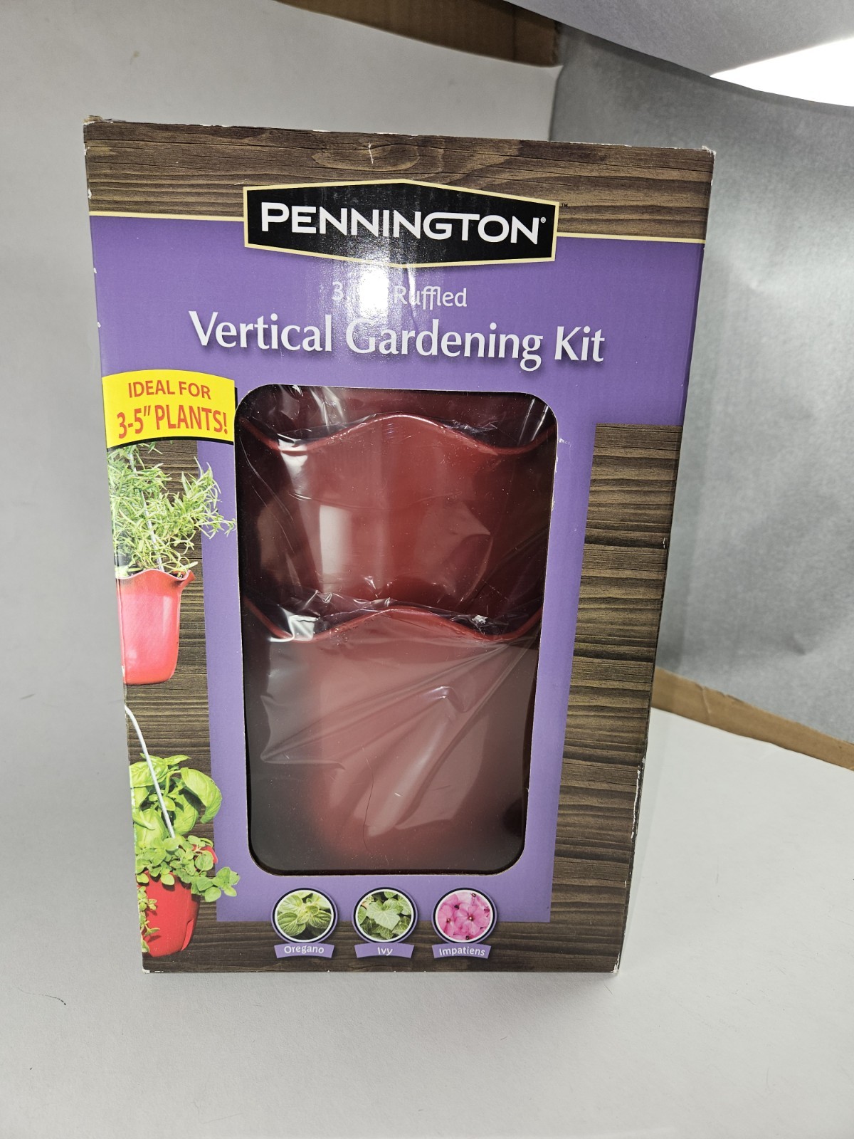 3 Pot Ruffled Vertical Gardening Kit