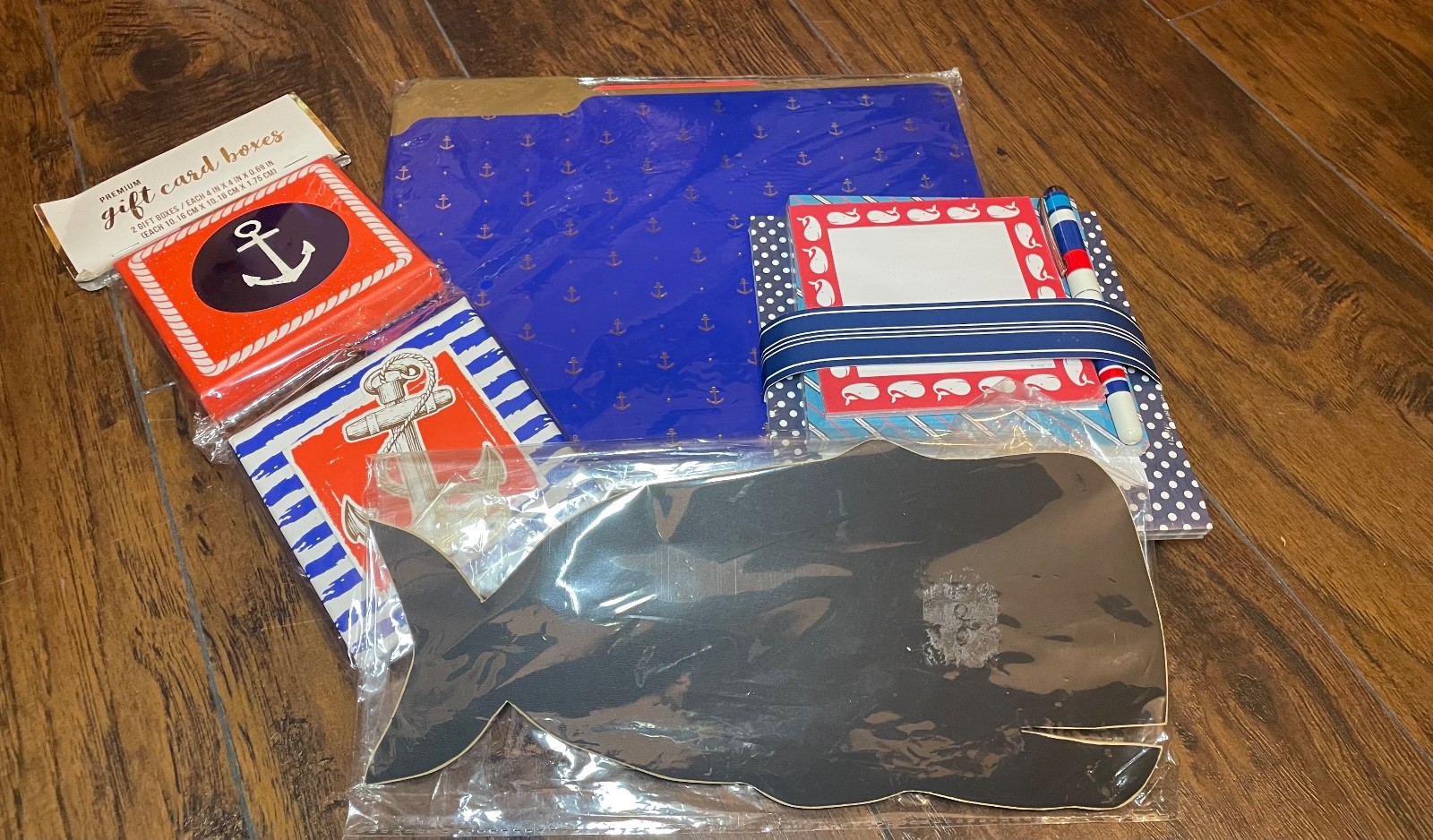 Beach/Ocean gift  set Red, White and Blue