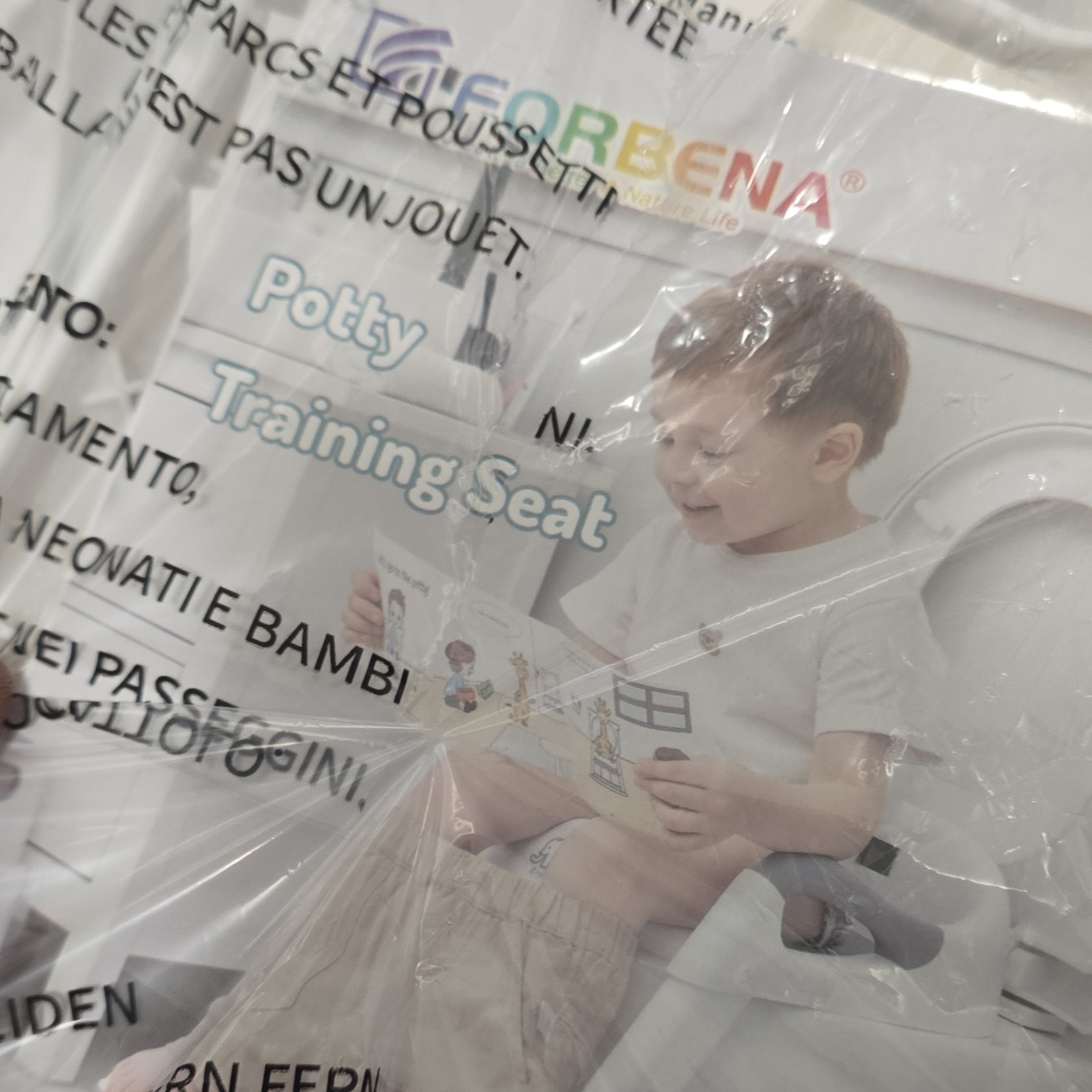 Forbena Potty Training Seat White Gray Unisex