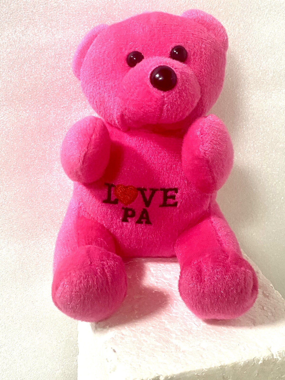 Pennsylvania PA Love Embroidered Pink Plush Teddy Bear 6” Valentine’s Day