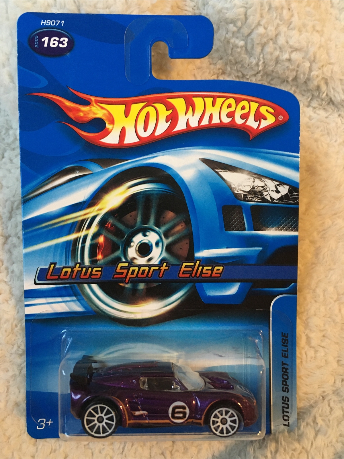 2005 Hot Wheels Collector #163 LOTUS SPORT ELISE Purple w/White 10 Spoke Wheels