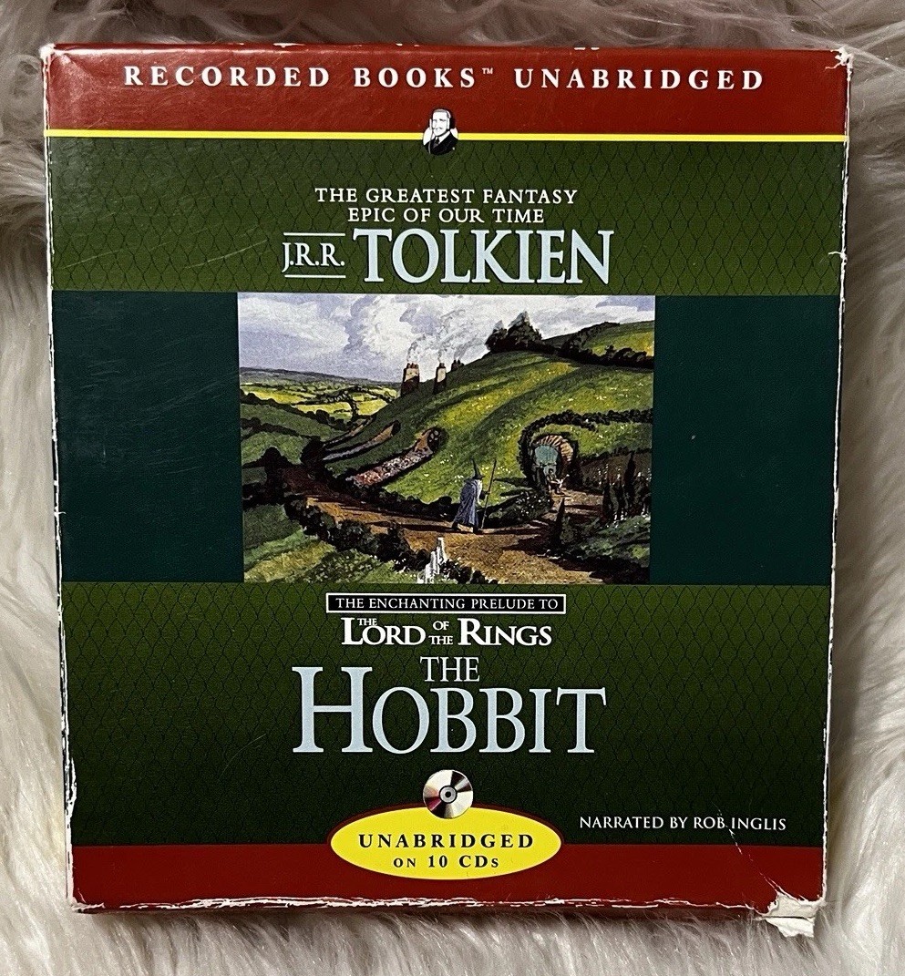 Recorded Books Unabridged CD Audiobook of The Hobbit J.R.R. Tolkien 10 Discs ‘91