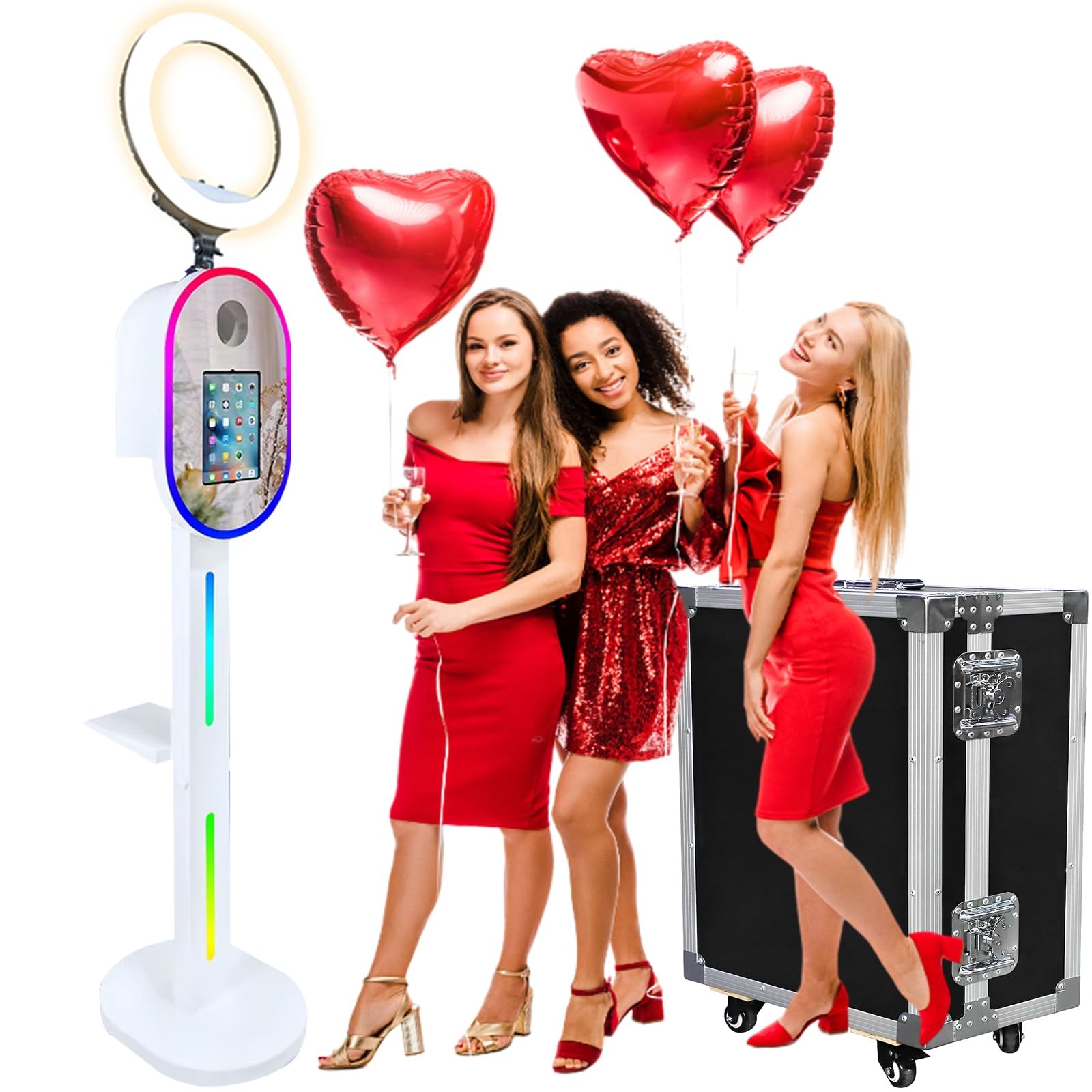 Universal  iPad Photo Booth Machine for 10.2" to 12.9" iPad Easy-Setup for Party