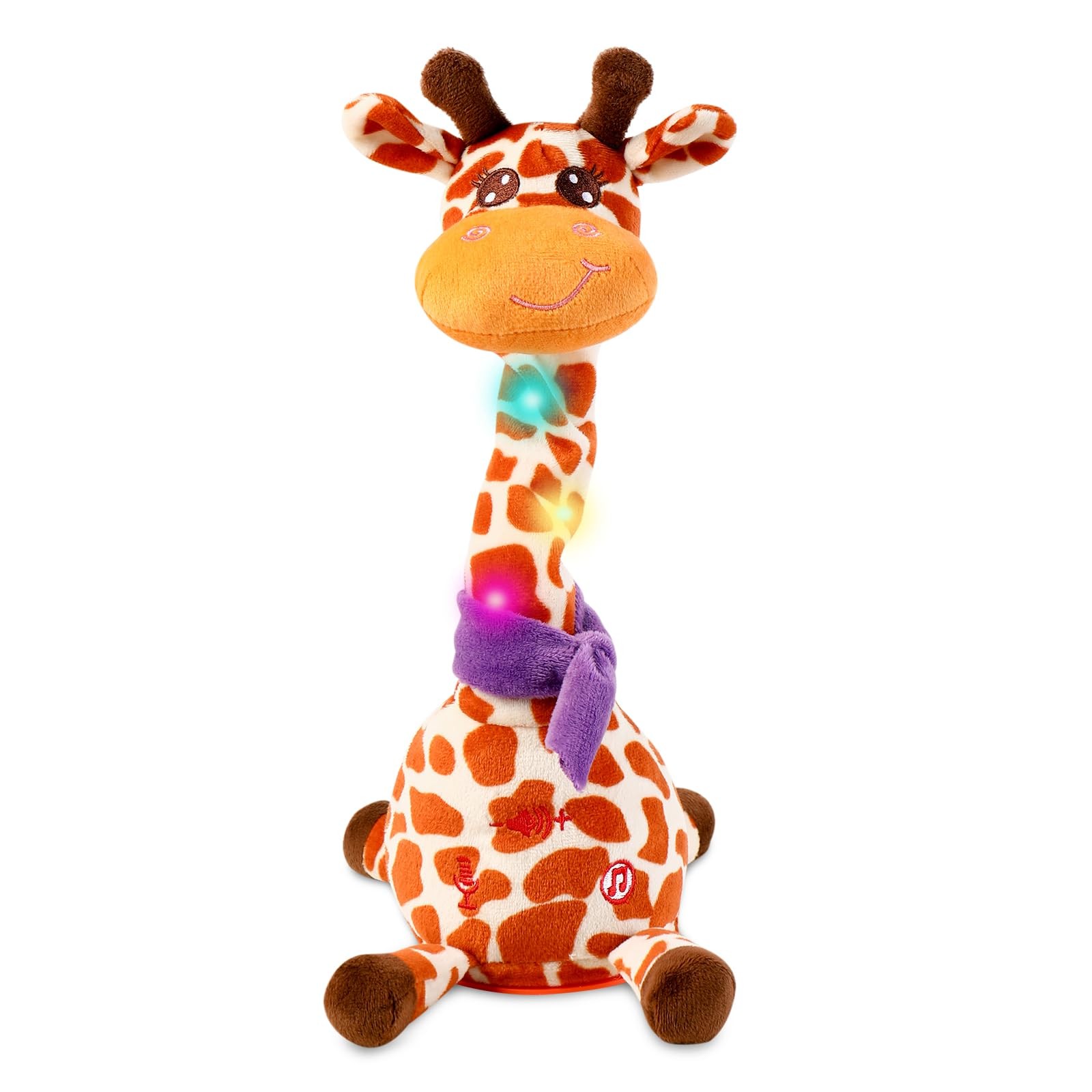 Dancing Talking Giraffe Toy, Stuffed Animal Baby Toy Repeating What You Say, ...