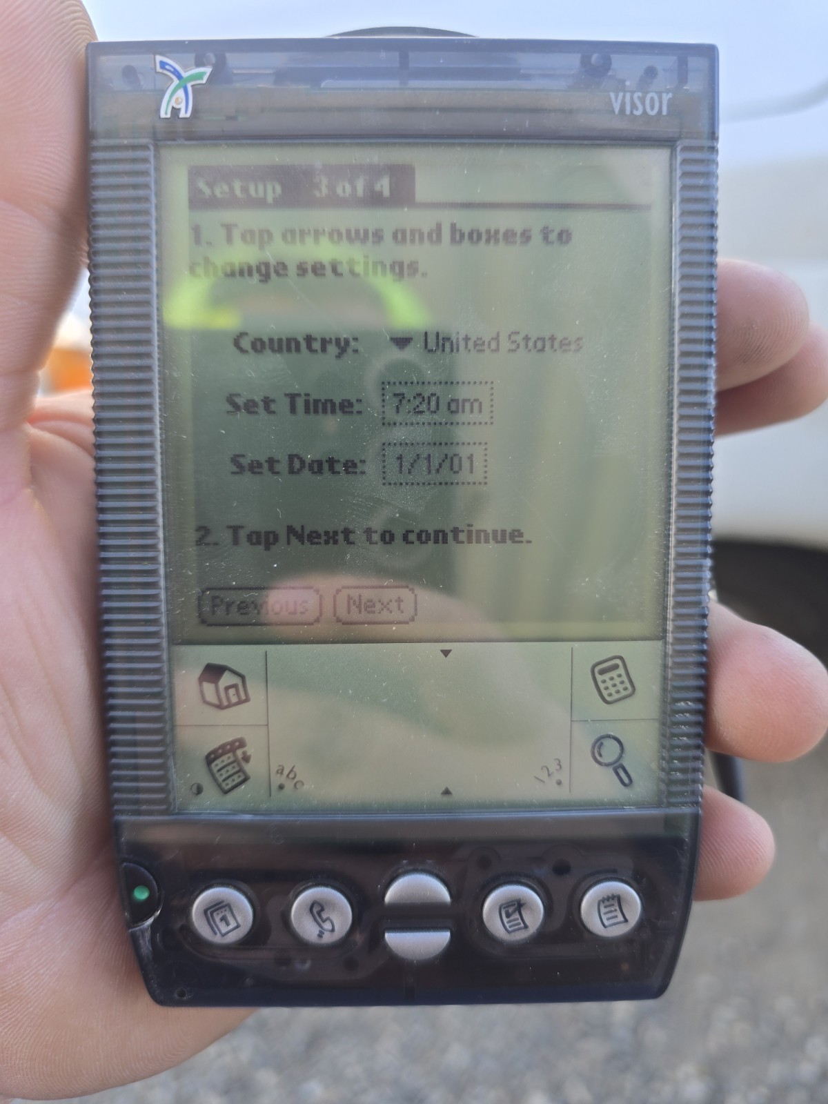 Handspring Visor PDA Touch Screen 8MB RAM Expansion Slot Stylus & Cover