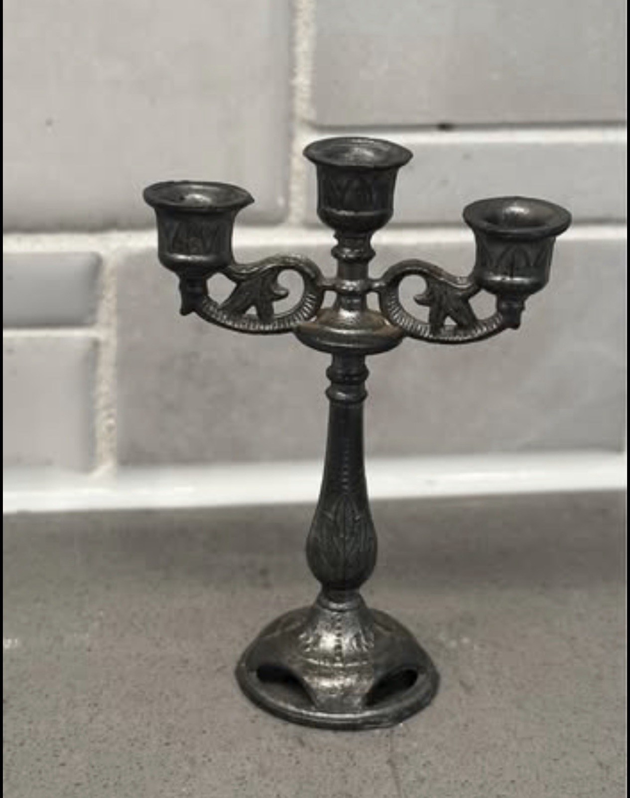 Vintage antique miniature candelabra / miniatures / doll house
