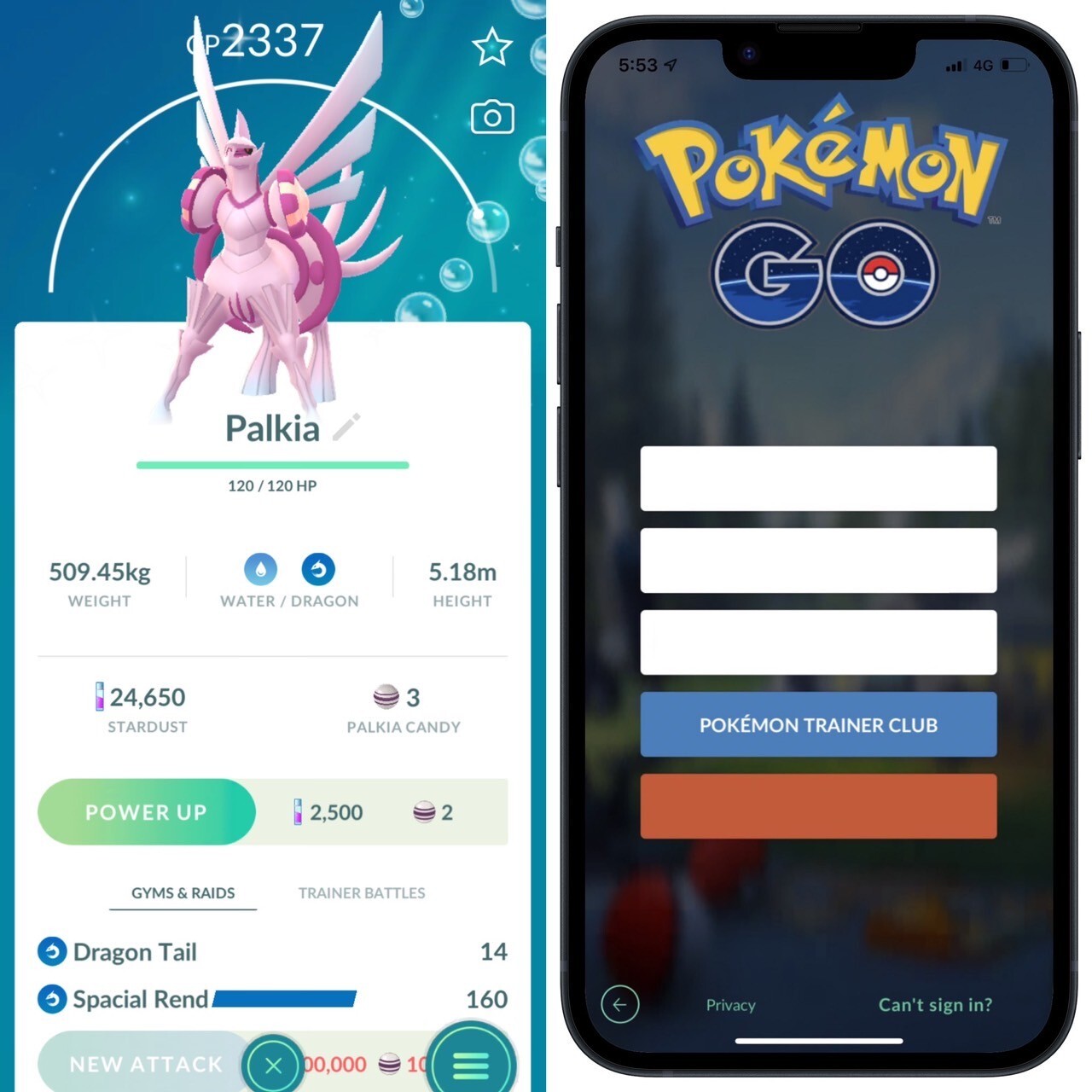 Shiny Palkia (Origin Form)✨legacy moveset✨Spacial Rend✨mini PTC 20k✨