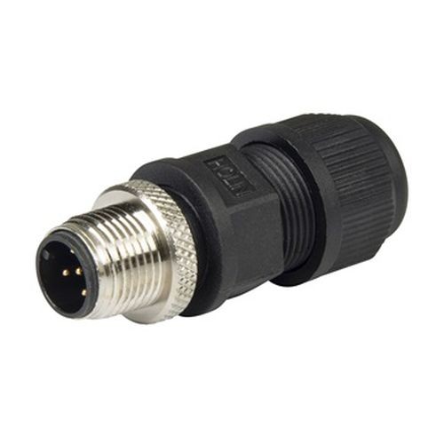 Ancor NMEA 2000 Field Serviceable Connector - Male, Stainless Steel/Black
