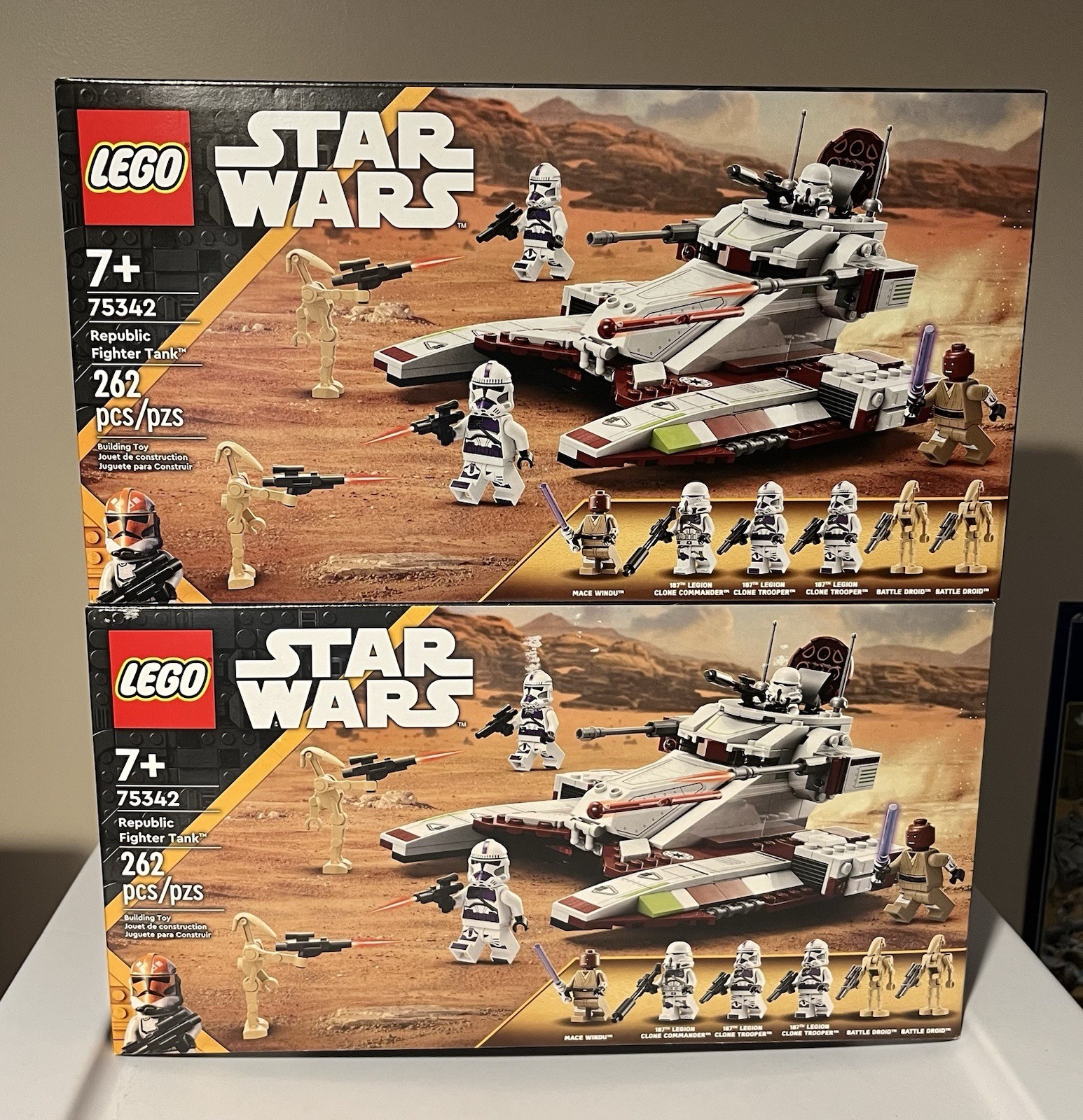 LEGO Star Wars: Clone Wars Republic Fighter Tank 75342 - Set of 2 Sealed New