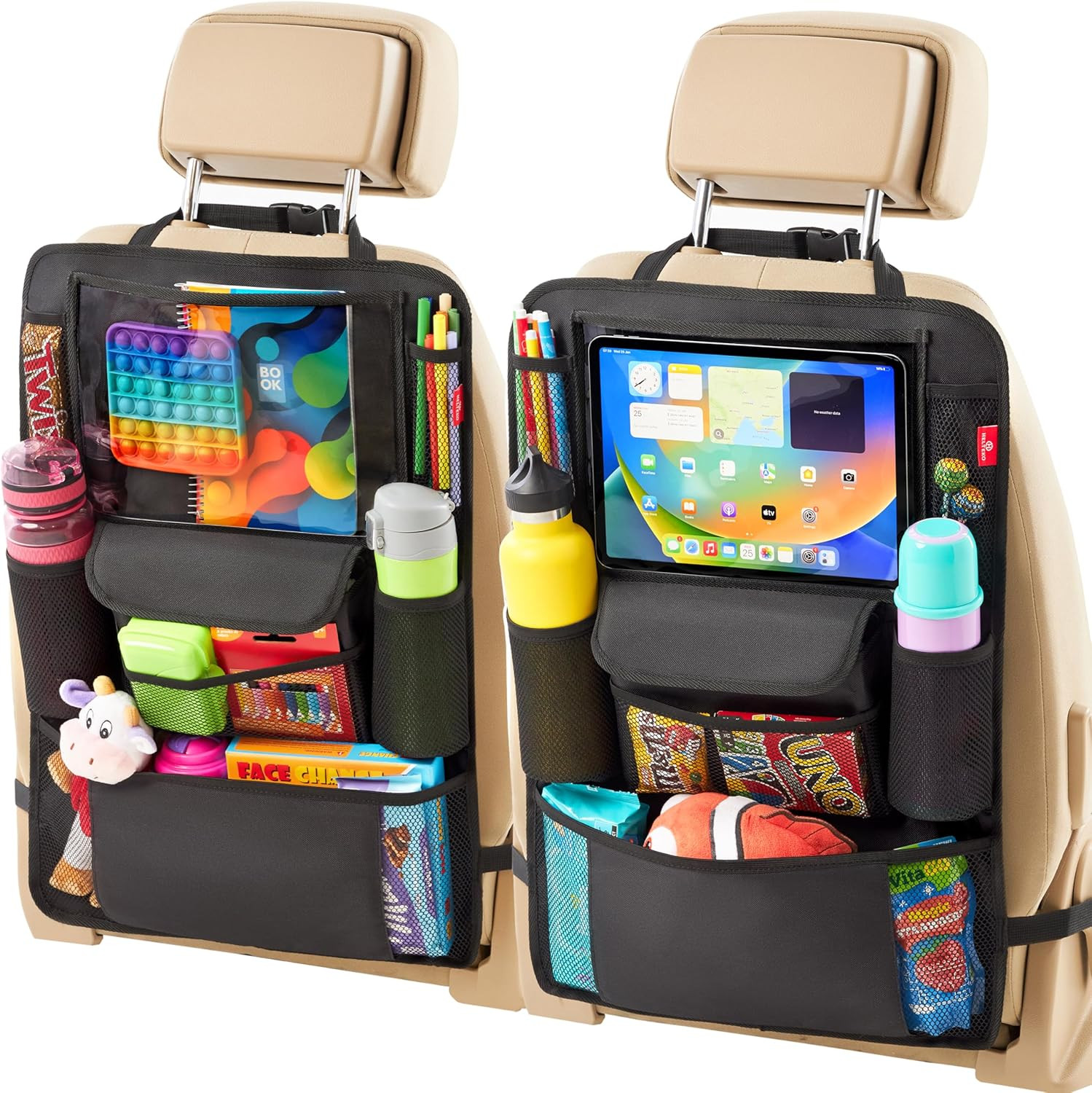 Car Seat Organizer, Ultra Version Kids Backseat Car Organizers and Storage, Wate