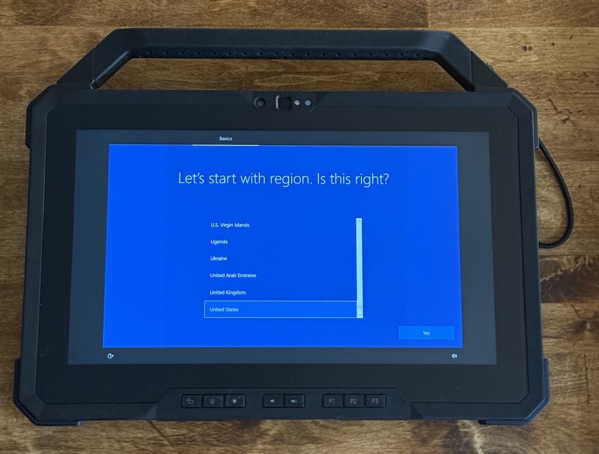 Dell Latitude 7220 Rugged Extreme INTEL CORE i5-8365U 256GB SSD 16GB RAM TABLET