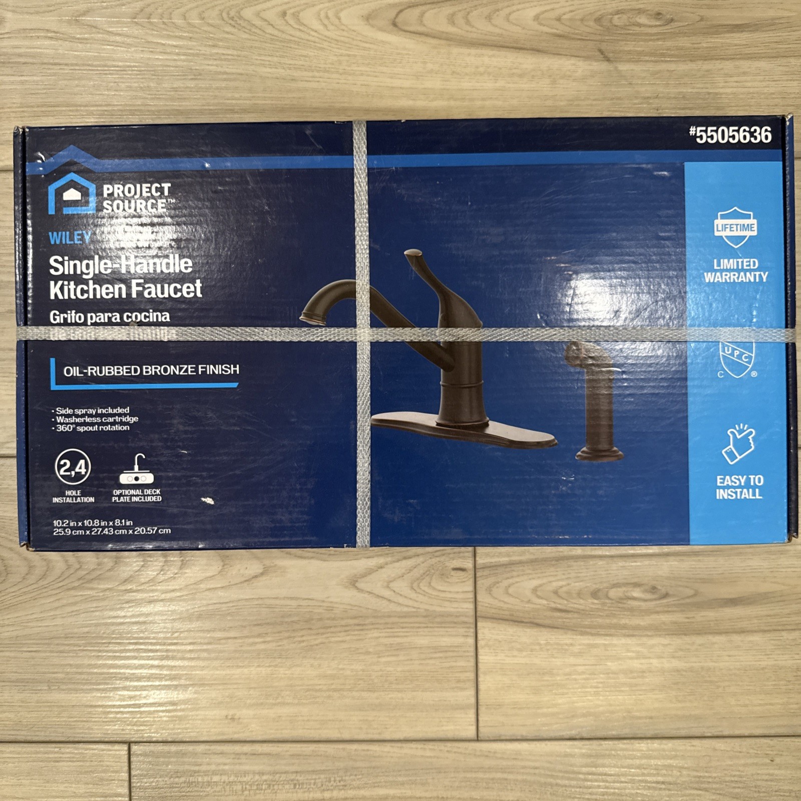 Project Source Wiley Oil Rubbed Bronze Kitchen Faucet with Sprayer