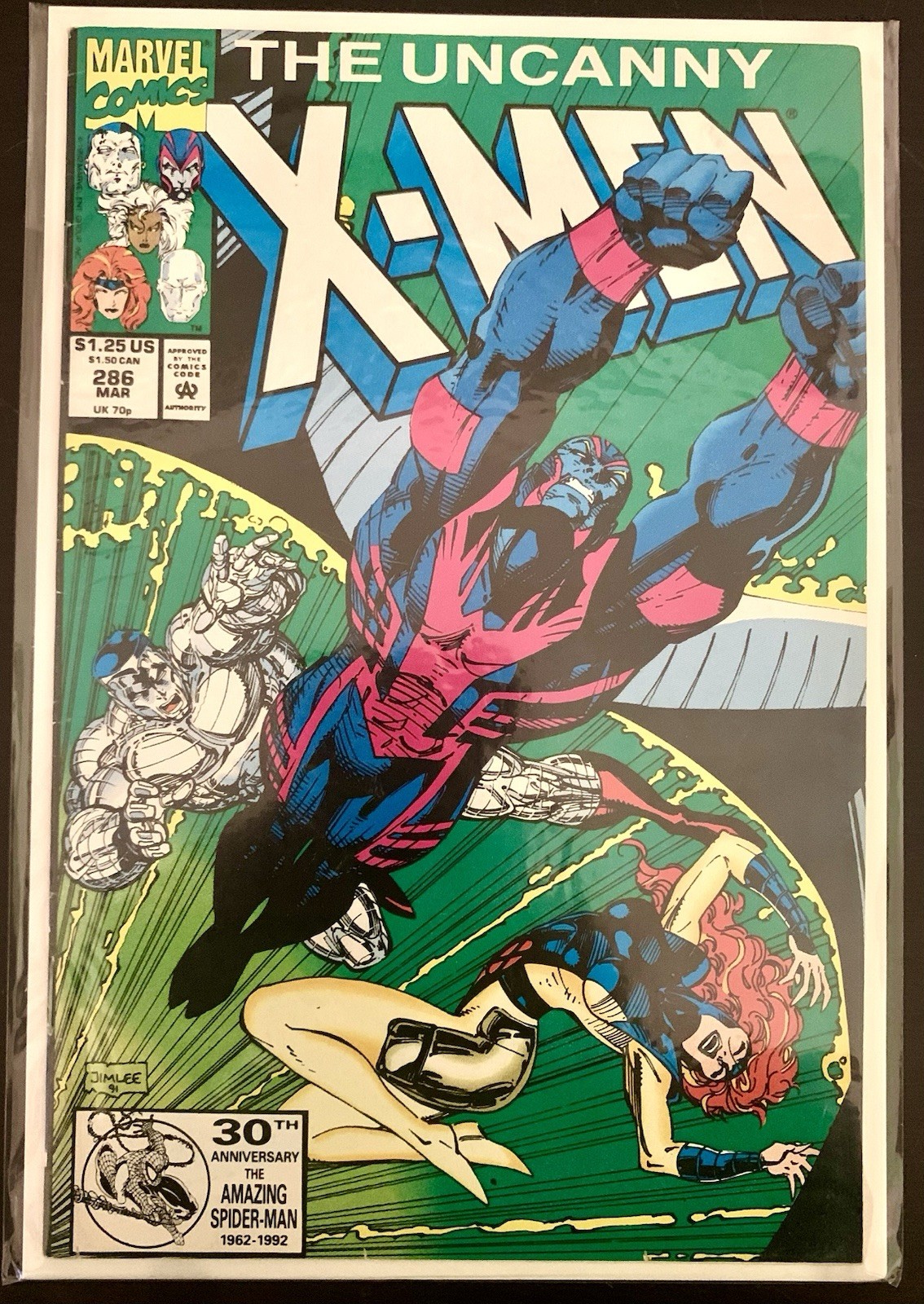 The Uncanny X-Men #286 (Marvel Comics March 1992) Jim Lee Cover/ Direct Issue