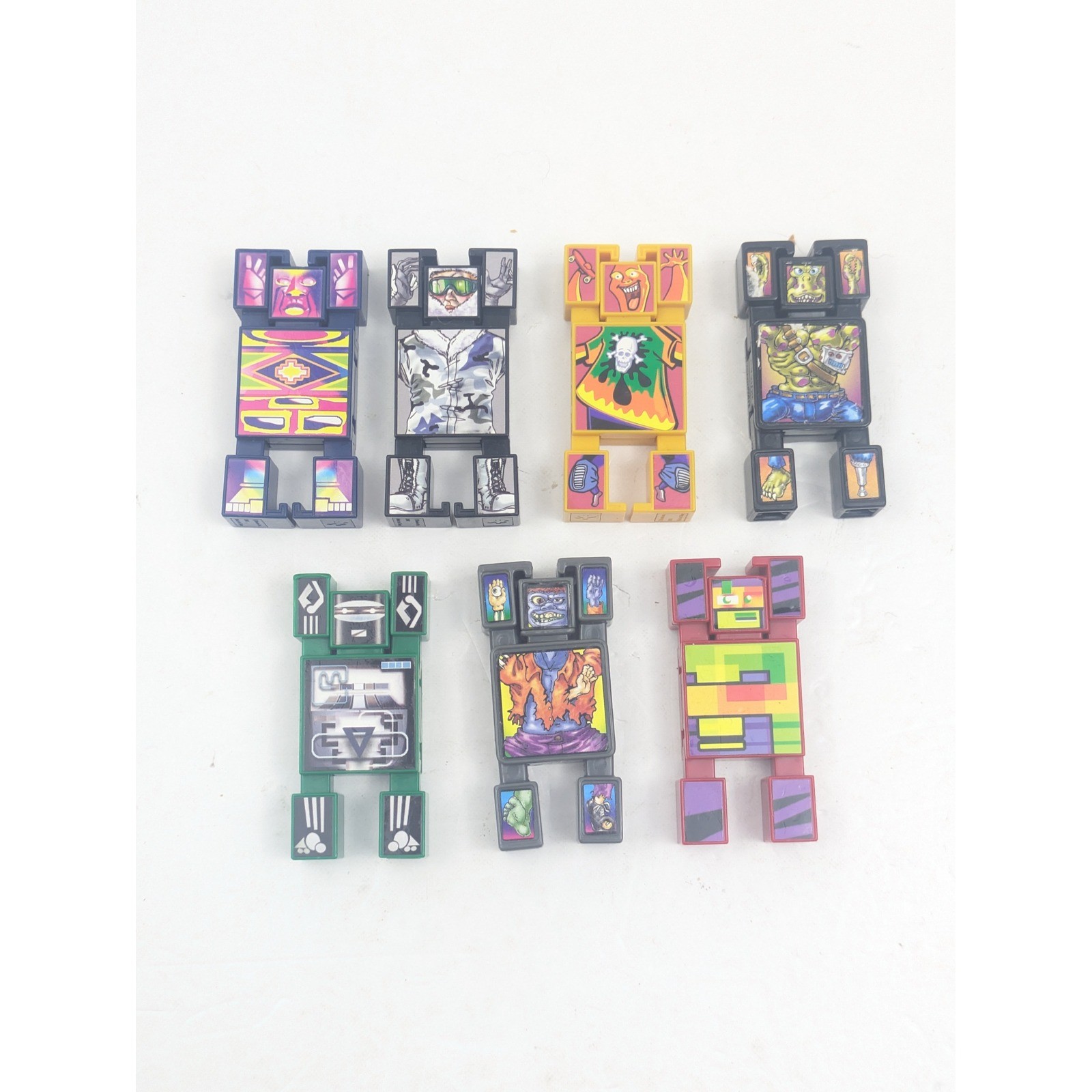 Vintage Hasbro NakNaks Lot of  Figures – Stackable Collectibles 2000s Toy Set