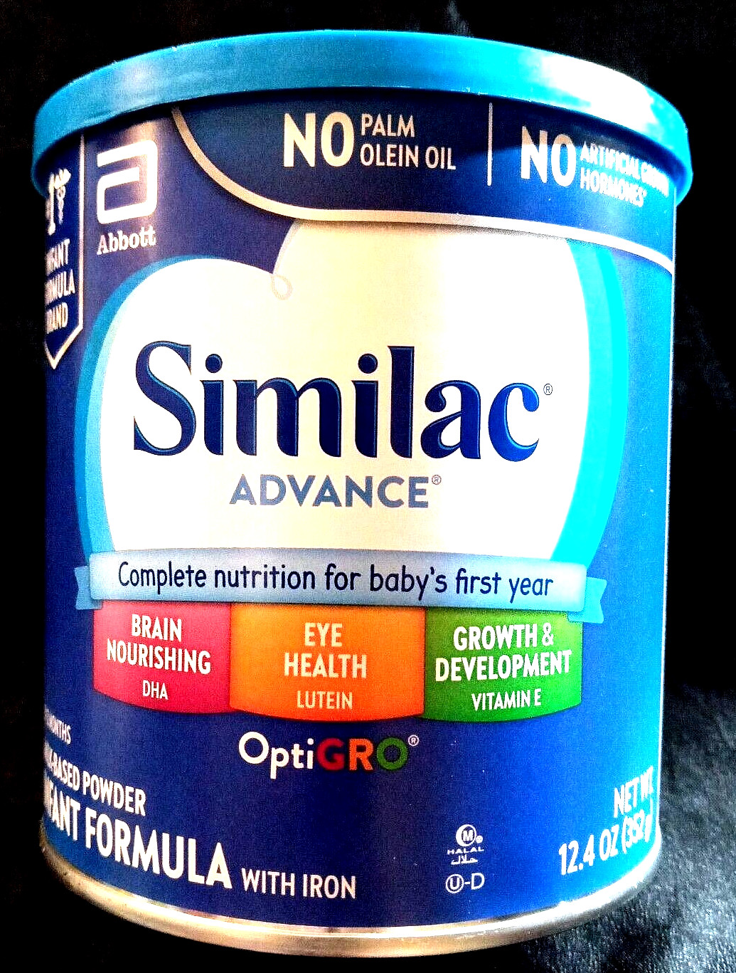SIMILAC ADVANCE  DHA,LUTEIN,VITAMIN E MILK BASED INFANT FORMULA 12.4oz 352gDEC26