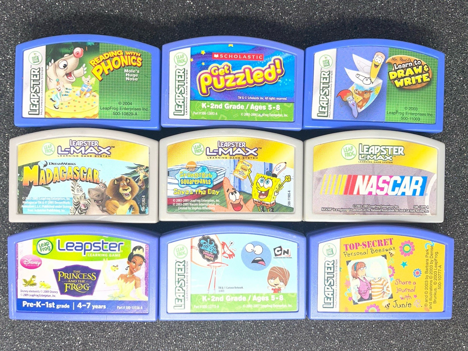 Leapster Learning Games (Lot Of 9)