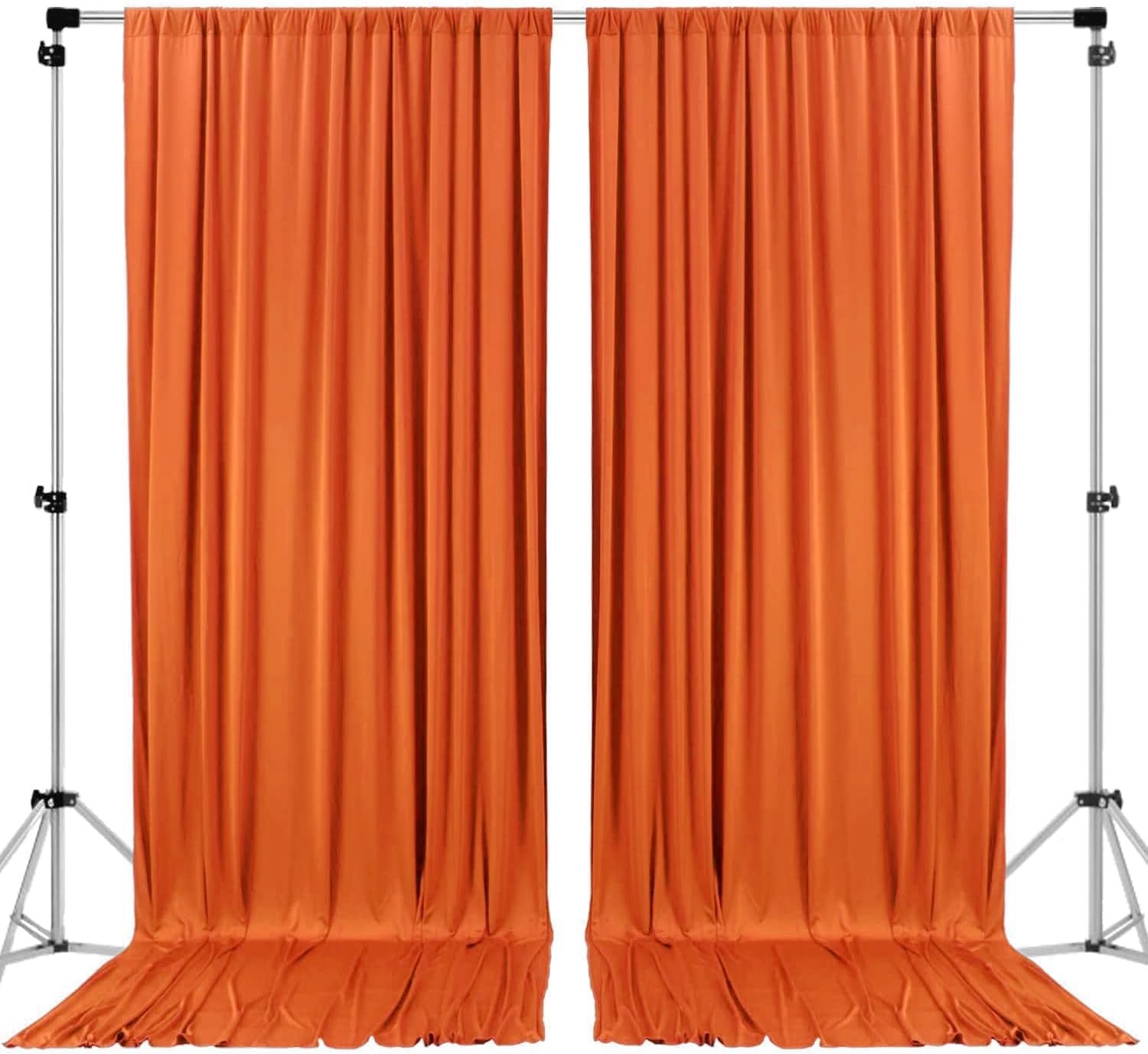 AK TRADING CO. 10 feet x 8 feet Polyester Backdrop Drapes Curtains Panels wit...