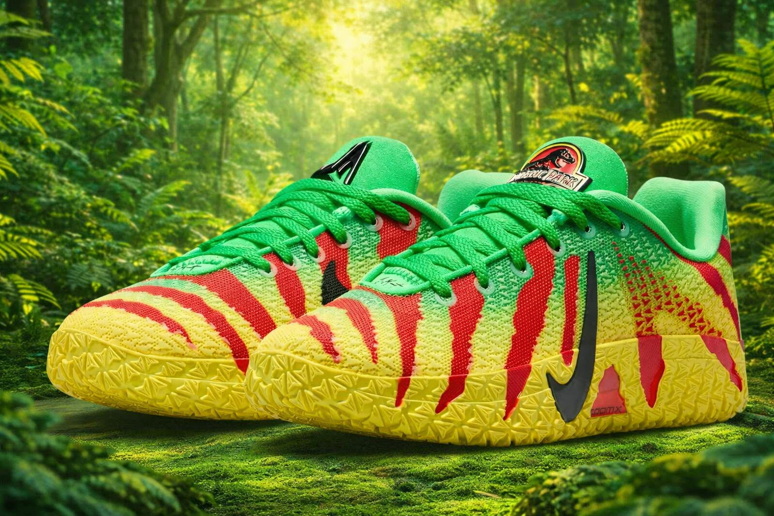 (MEN) - JU-rassic Park x Ja 3 “Green Spark” Size US 7-12