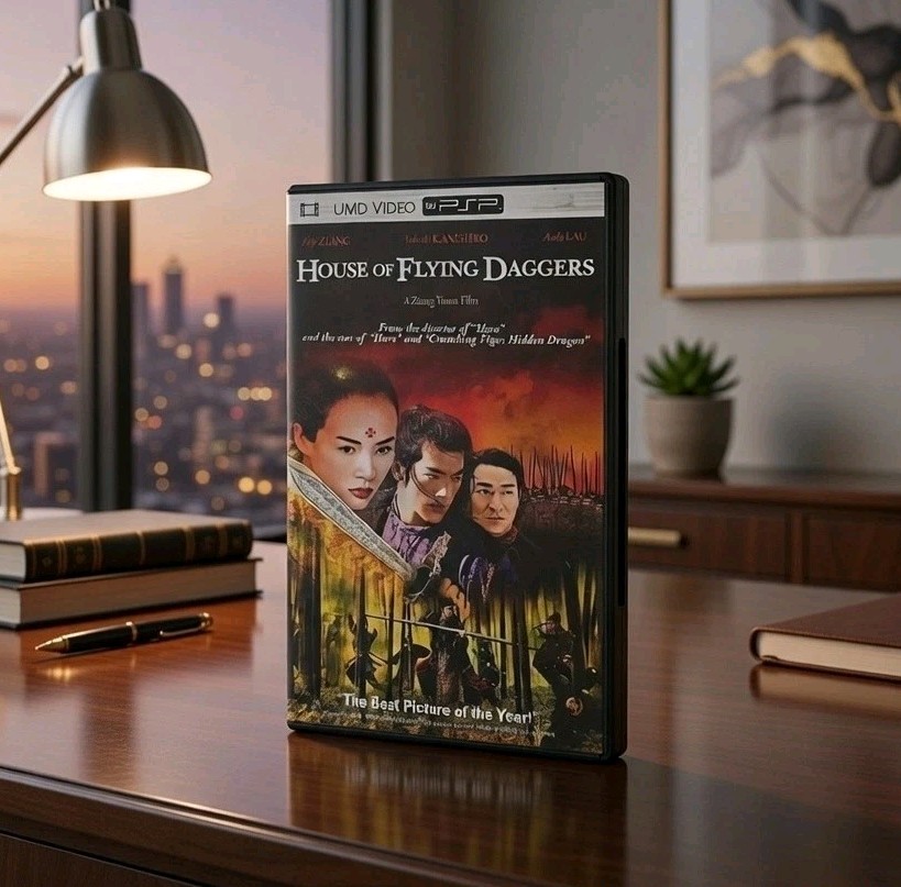 HOUSE OF FLYING DAGGERS SONY PSP UMD VIDEO REPLACEMENT CASE ART INSERT NO DISC