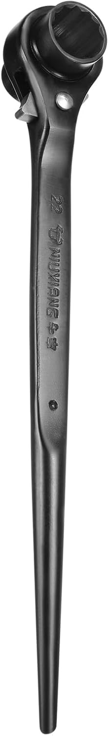 HARFINGTON Scaffolding Podger Ratchet Wrench 19mm x 22mm CR-V 12 Point Double En