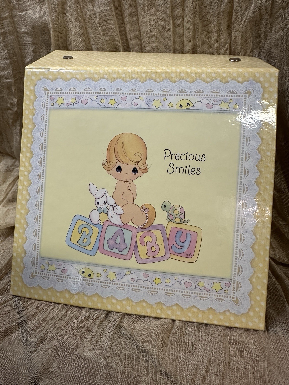 Vintage Precious Moments BABY Flip Book Photo Binder 100 Photo Capacity Hallmark