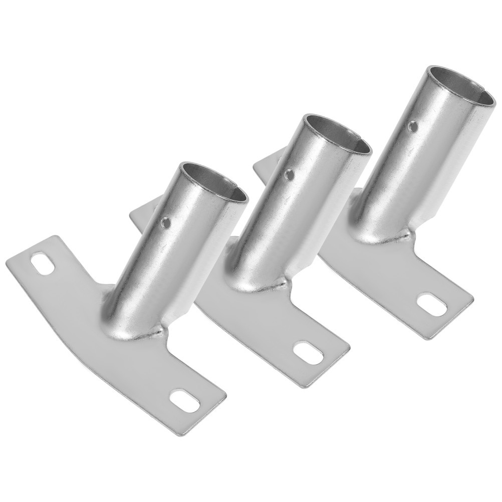 3pcs Metal Broom Handle Bracket Extension Pole Adapter Broom Handle Bracket
