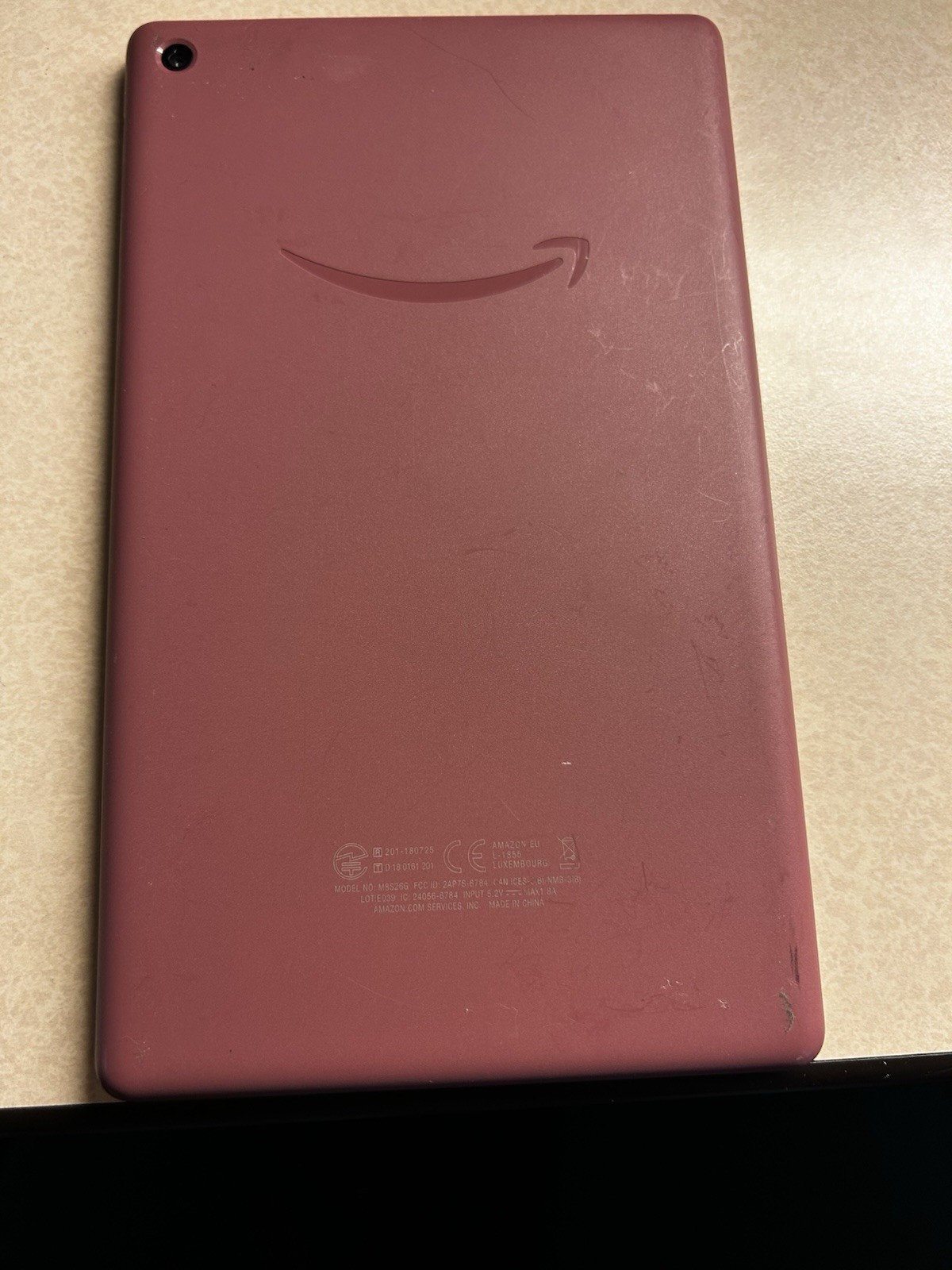 Amazon Fire 7 (9th Gen) 16GB 7” Tablet Pink Wi-Fi – Factory Reset – Works Well