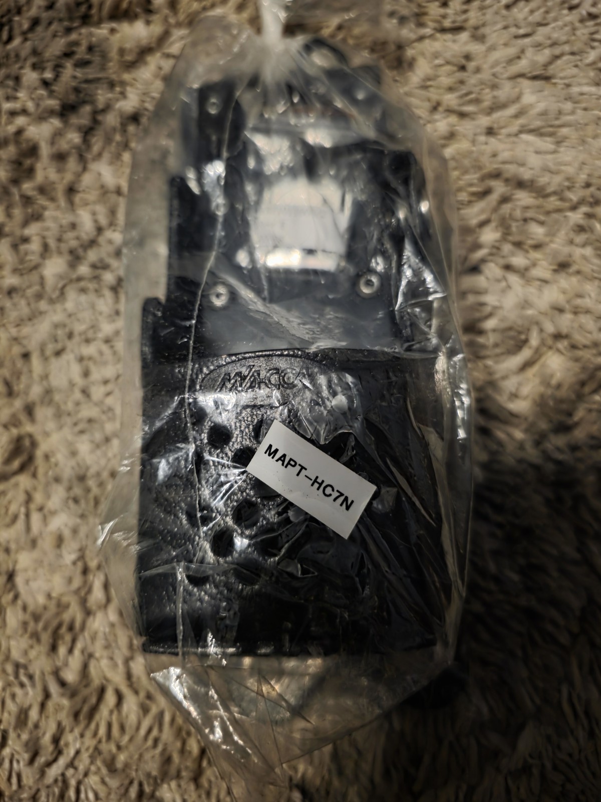 Police Fire and RESCUE  RADIO  SLEEVE W BELT MOUNT 100% REAL Leather # MAPT-HC7N